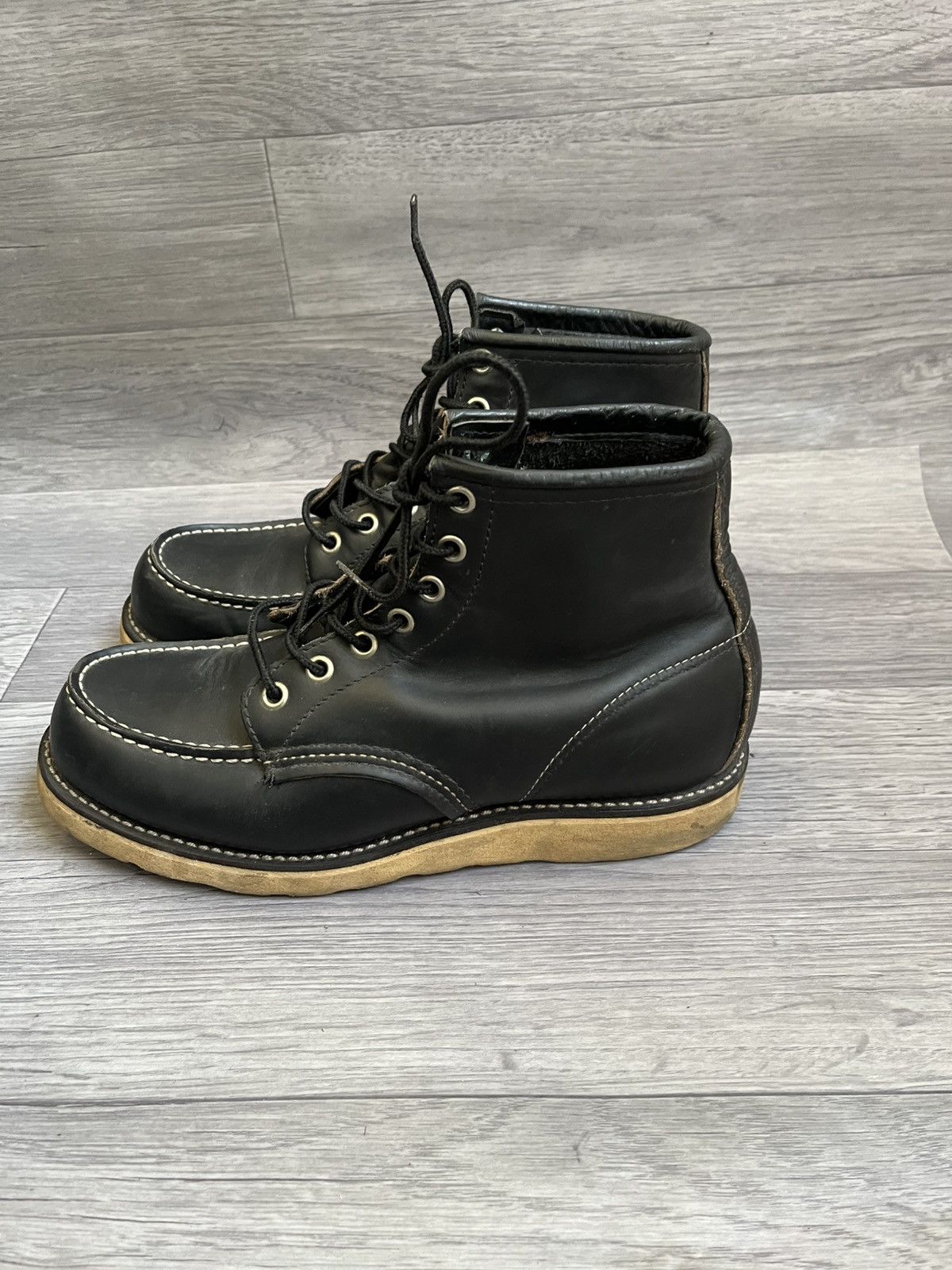 Engineered Garments × Red Wing Redwing x Irish setter black leather moc-toe boots, Nigo sz Size US 7 / EU 40 - 6 Thumbnail