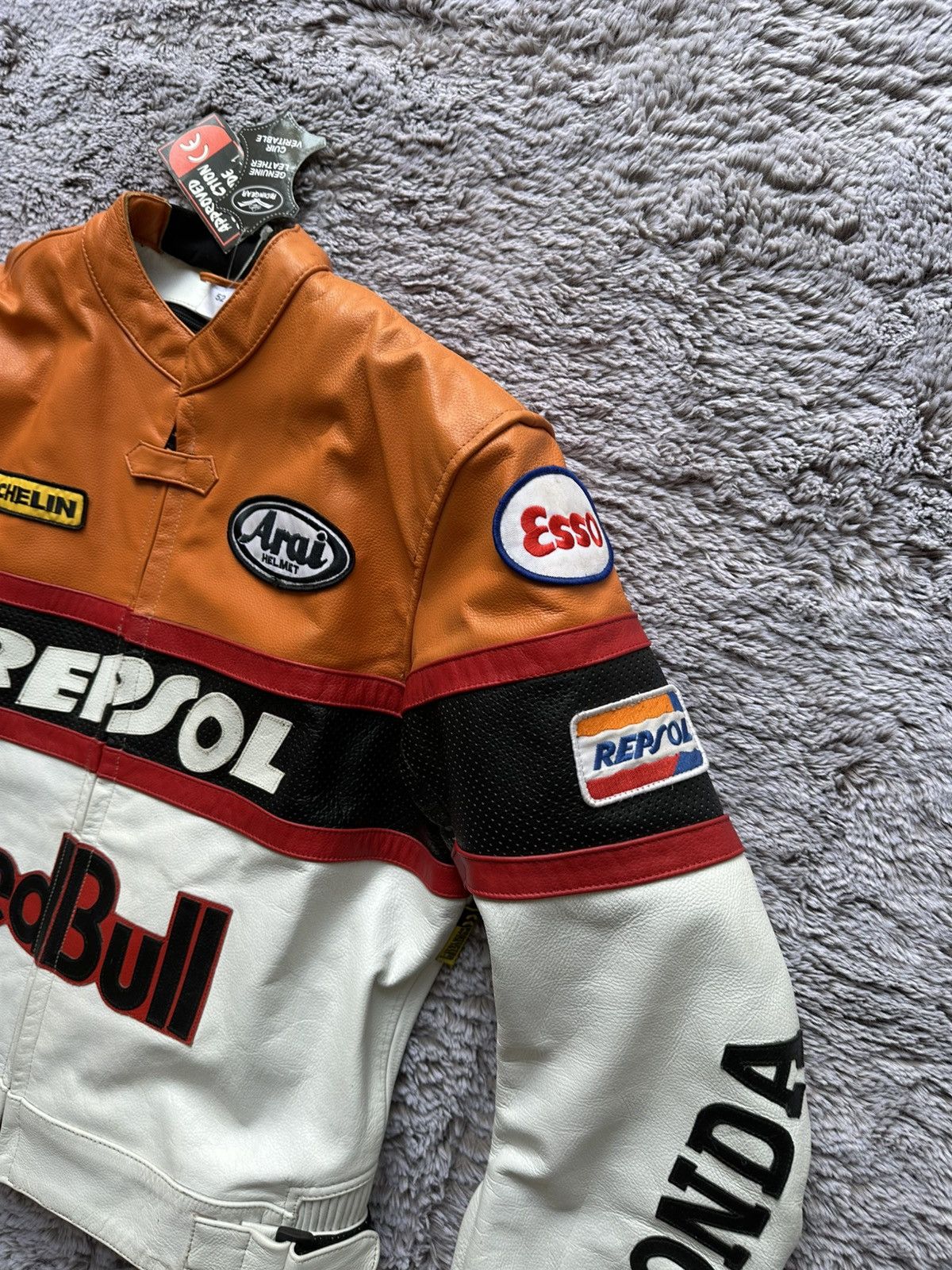 Red Bull Red Bull Honda Leather Jacket size 52 with tags Size US L / EU 52-54 / 3 - 8 Thumbnail