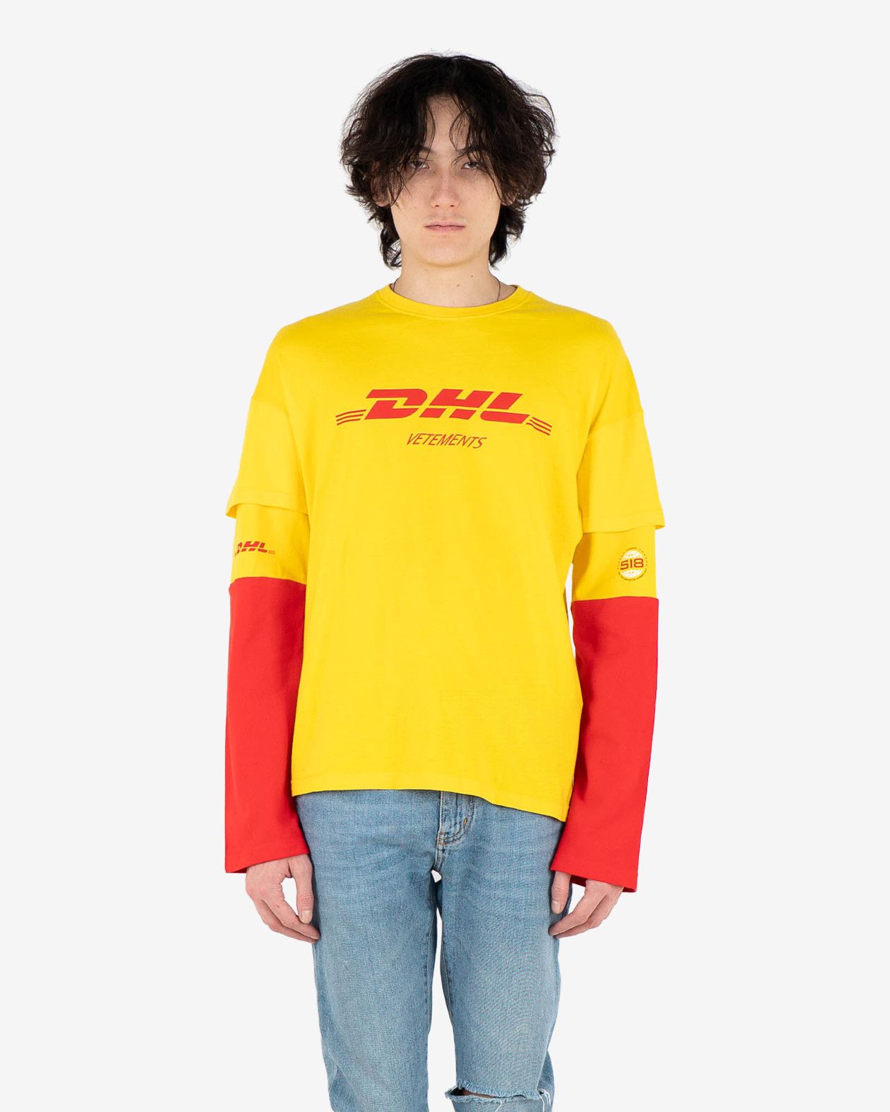 Vetements DHL Long Sleeved Tee Size US XS / EU 42 / 0 - 5 Thumbnail