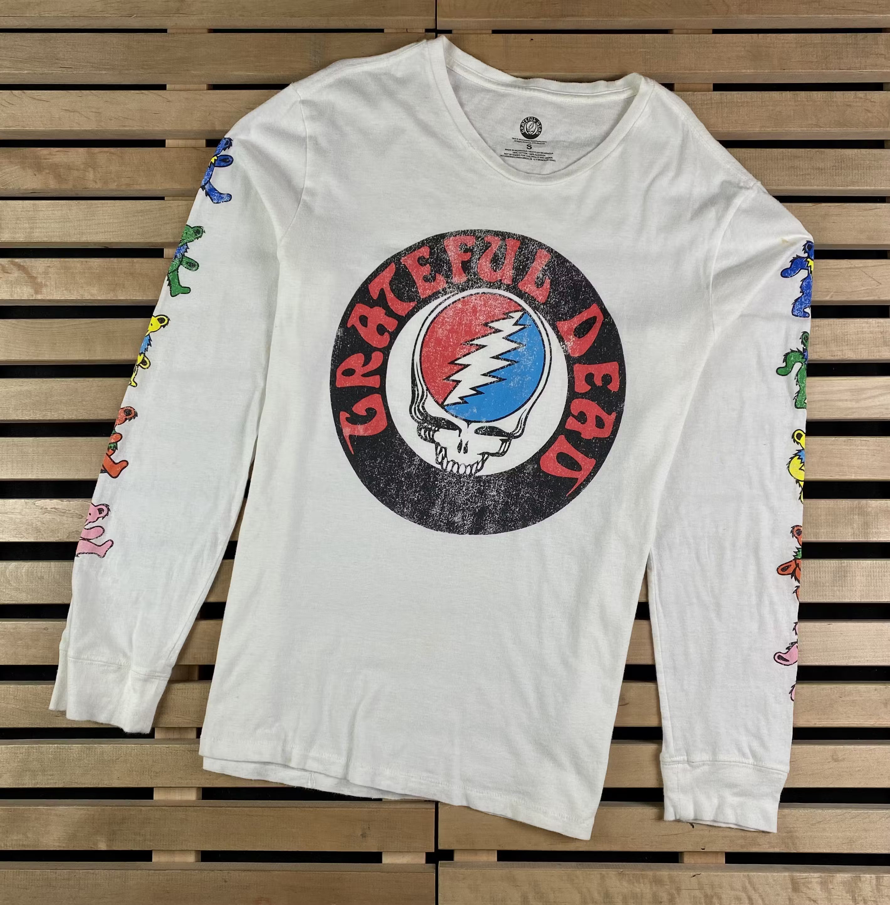 Band Tees × Grateful Dead × Vintage Mens Vintage T Shirt Long Sleeve Grateful Dead Size S Size US S / EU 44-46 / 1 - 1 Thumbnail