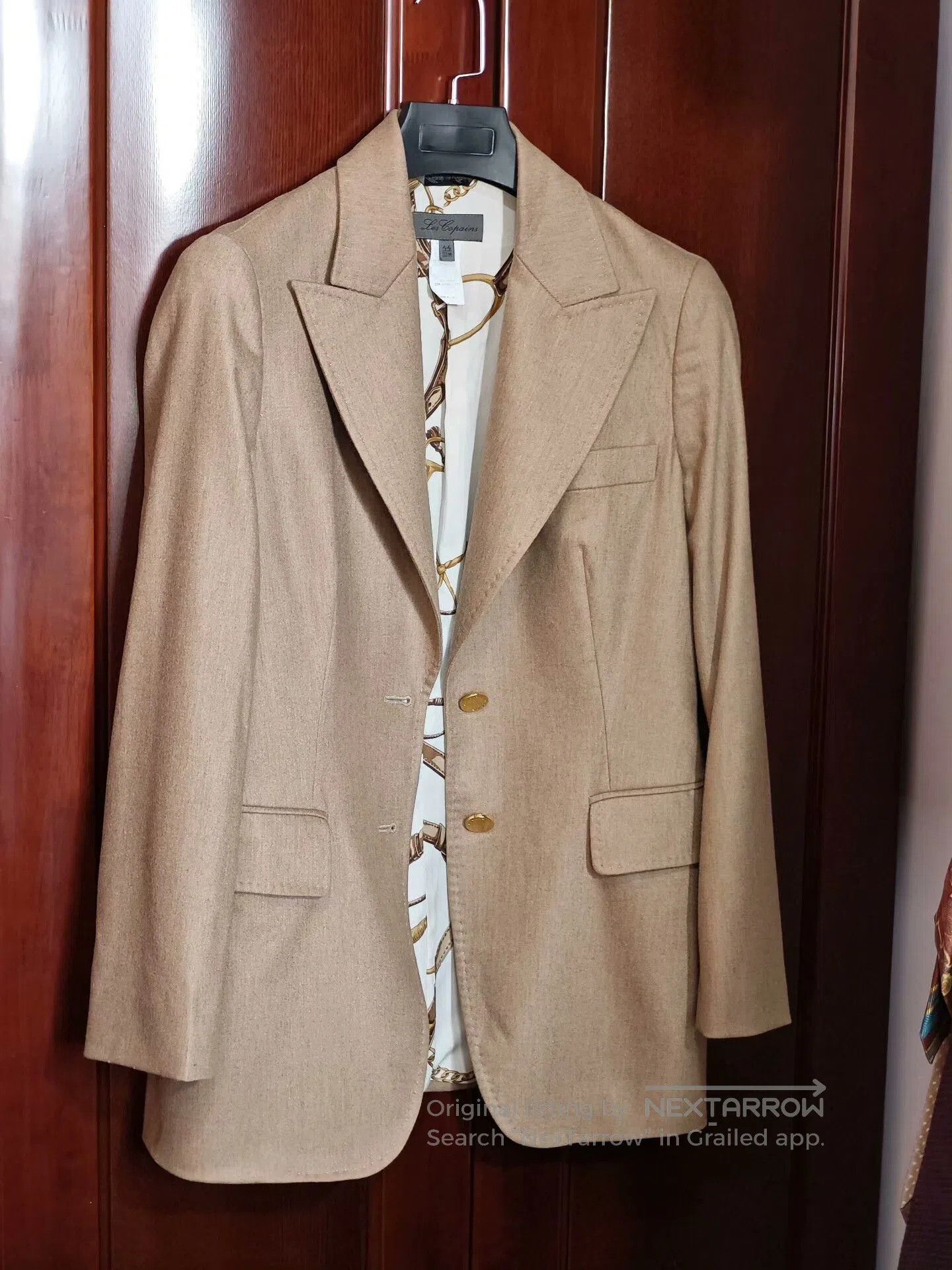 Other Italian Wool Blend Blazer with Gold Buttons. Size M / US 6-8 / IT 42-44 - 1 Thumbnail