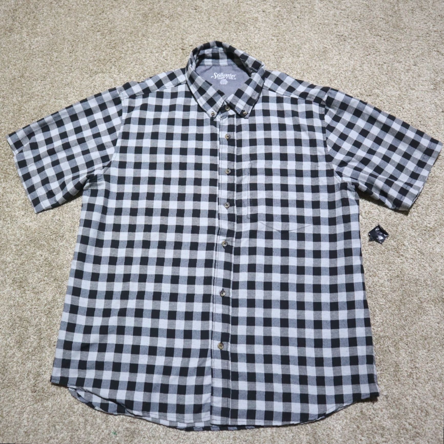 Vintage Stillwater Supply Co Shirt Adult Men Size L Black Check Button-Up Shirt Size US L / EU 52-54 / 3 - 2 Thumbnail