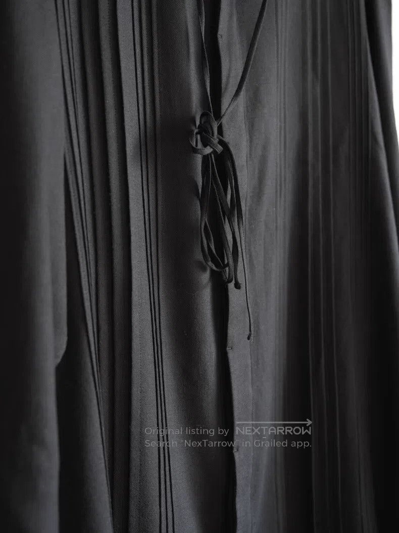 Yohji Yamamoto YOHJI YAMAMOTO Bellows Pleated Long Wool Shirt Size US L / EU 52-54 / 3 - 5 Thumbnail