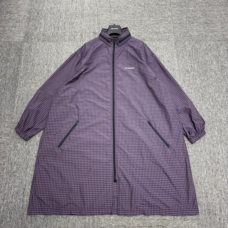Balenciaga Balenciaga purple checkered assault suit jacket-2506 Size US M / EU 48-50 / 2 - 1 Thumbnail