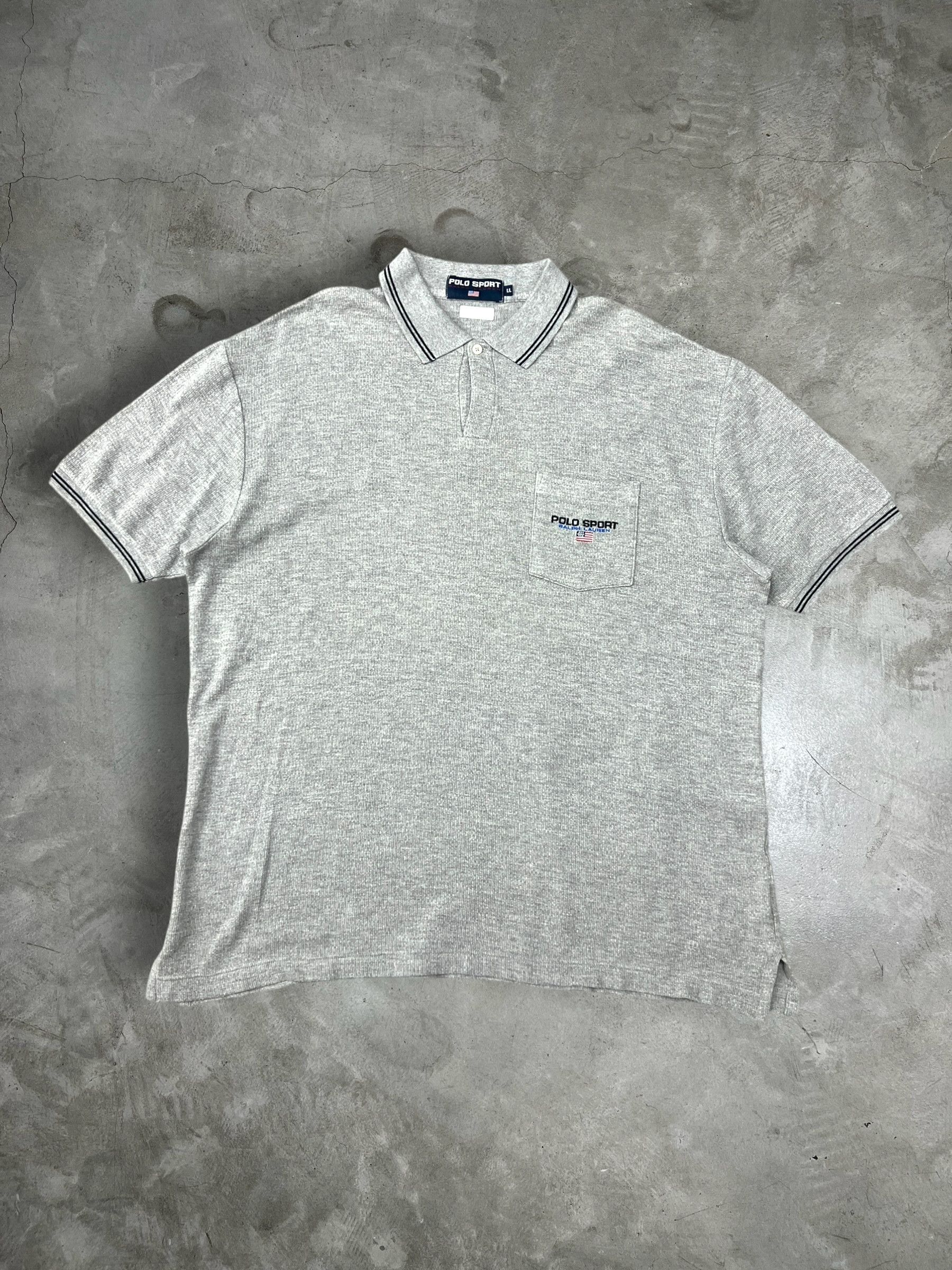 Polo Ralph Lauren × Ralph Lauren Sport × Vintage Vintage Polo Sport Box Logo Polo Shirt (L) JK928 Size US L / EU 52-54 / 3 - 1 Thumbnail