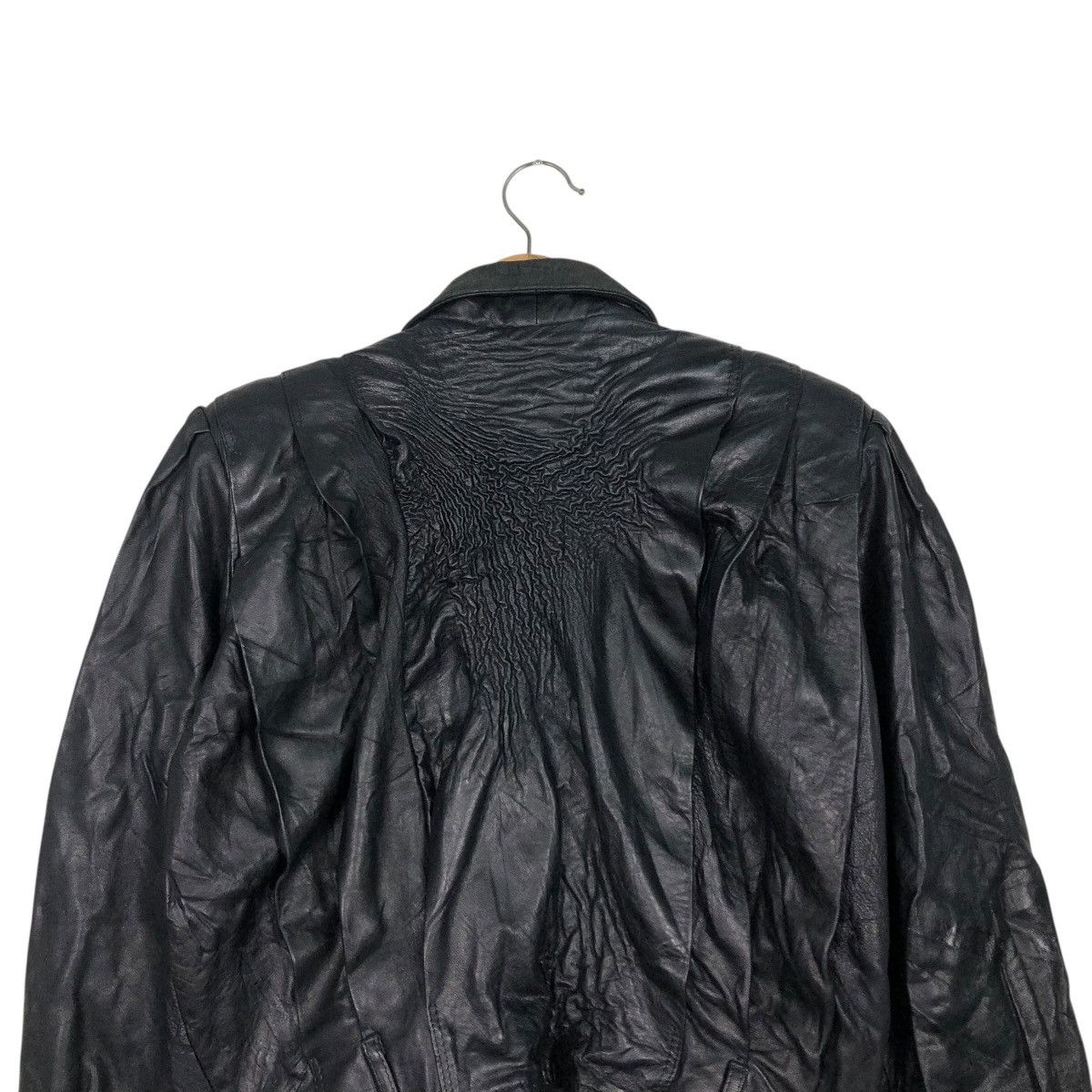 Vera Pelle 🔥VINTAGE CROPPED BIKER LEATHER JACKET AMICA VERA PELLE Size US M / EU 48-50 / 2 - 11 Thumbnail