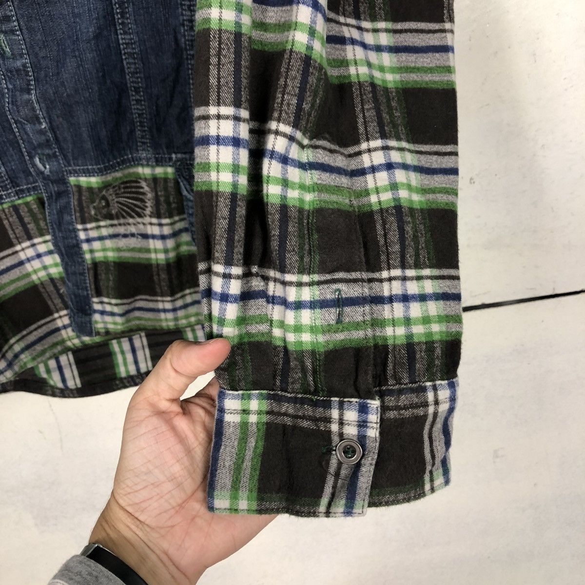 Hysteric Glamour 🔥VINTAGE BIKER JACKET HOODIE TARTAN DESIGN DRUG STORE’S Size US M / EU 48-50 / 2 - 18 Thumbnail