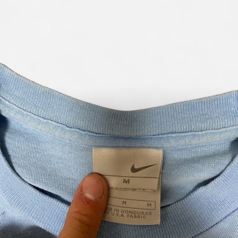 Nike Vintage Nike baby blue swoosh logo tshirt Size US M / EU 48-50 / 2 - 3 Thumbnail