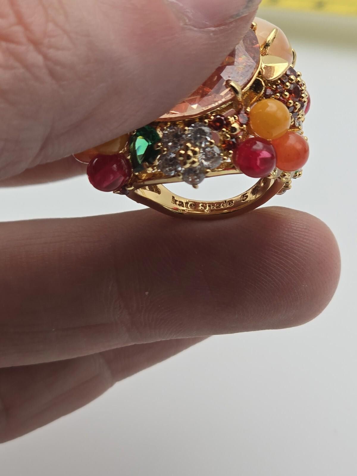 Other Kate Spade Fruit Salad Cocktail Ring Rare retired sz 5 Size ONE SIZE - 7 Thumbnail