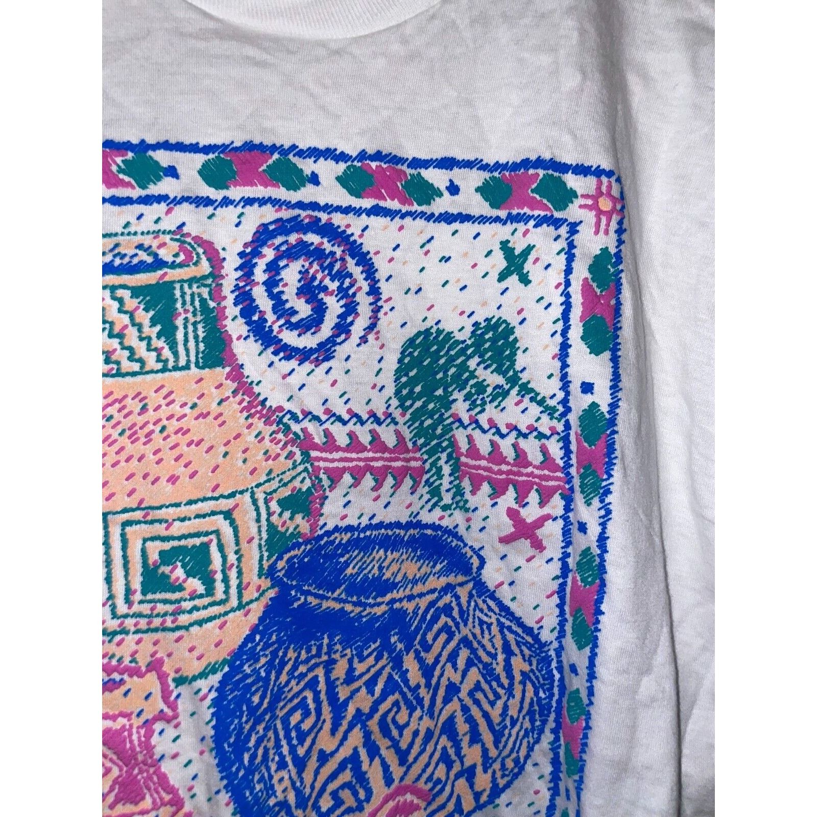 Jerzees Vintage Arizona Shirt Native American Western White M Tee Size US M / EU 48-50 / 2 - 3 Thumbnail