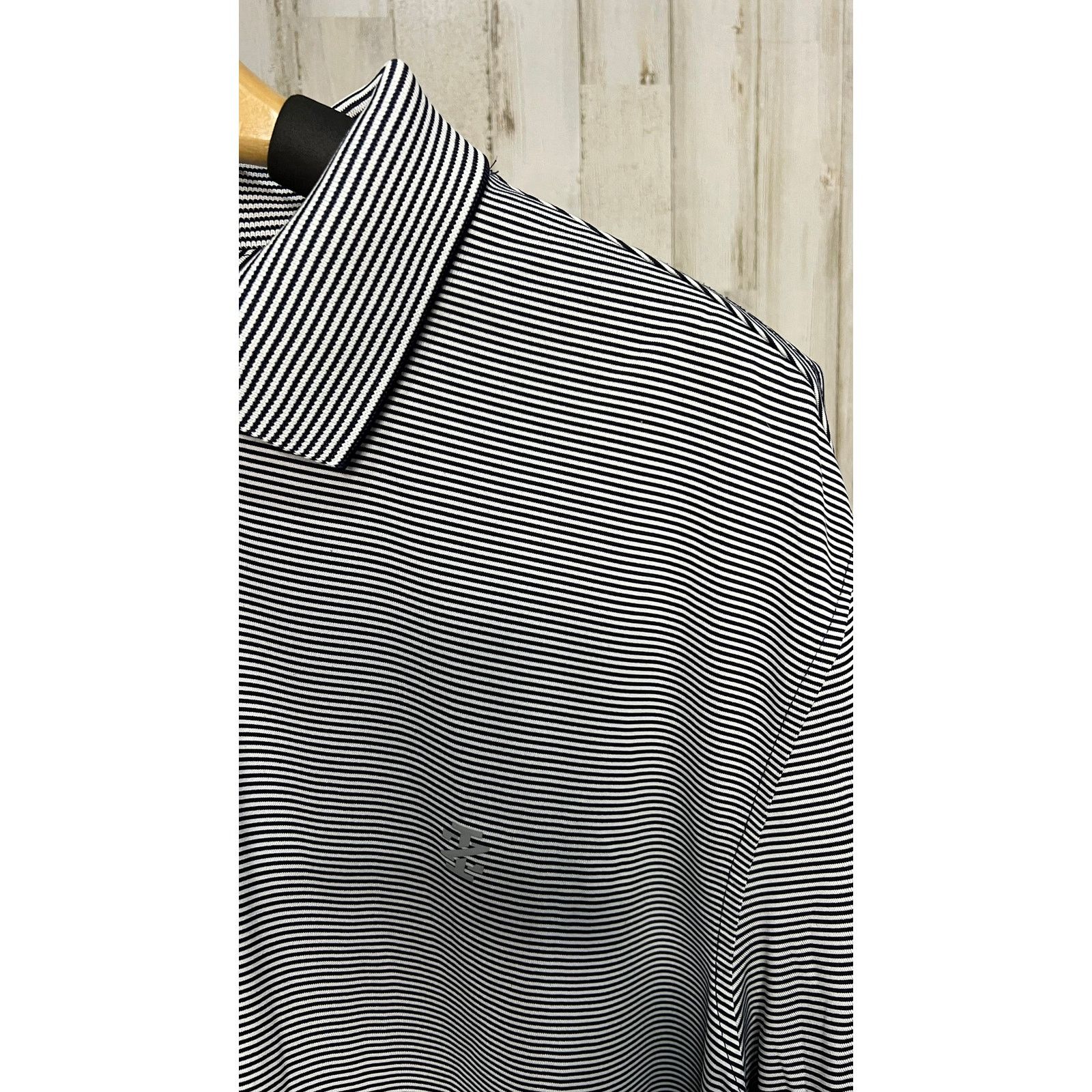 Izod IZOD Men's XL Striped Golf Polo Shirt Short Sleeve Casual Size US XL / EU 56 / 4 - 2 Thumbnail