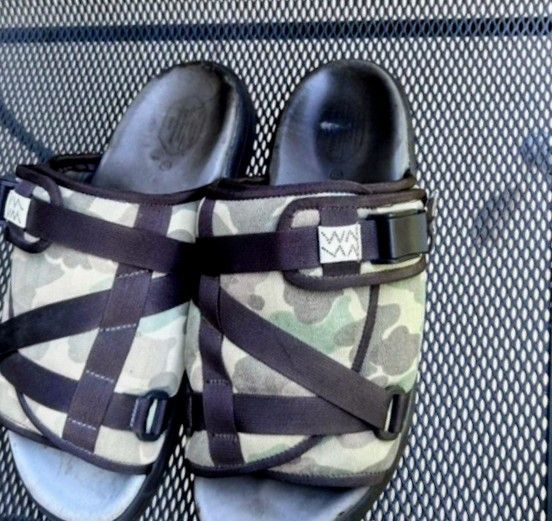Visvim Visvim christo camo slides size XL 8 in Japan handcrafted XL Size US 12 / EU 45 - 5 Thumbnail