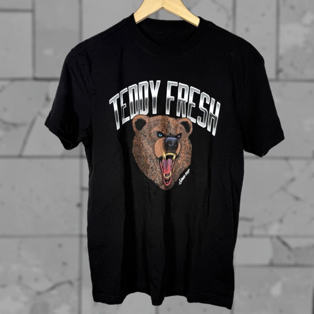 Teddy Fresh VINTAGE Teddy Fresh 100% Cotton Black Graphic Tee Mens Size M Size US L / EU 52-54 / 3 - 1 Thumbnail