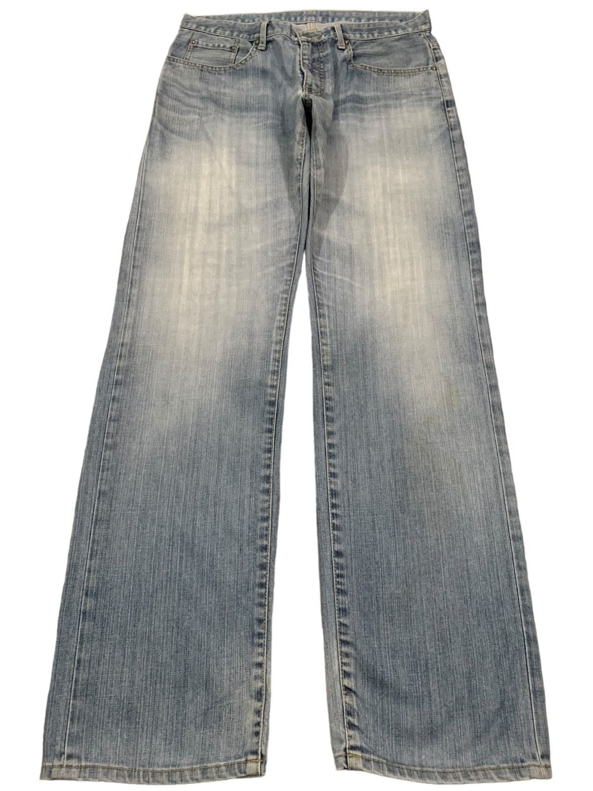 Takeo Kikuchi Vintage Japanese Brand Takeo Kikuchi Blue Washed Baggy Jeans Size US 33 - 1 Thumbnail