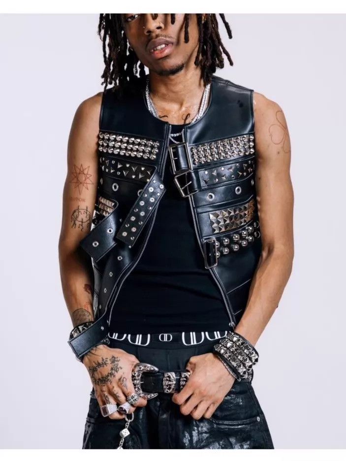 Junya Watanabe Junya Watanabe x CdG Rivet Belt Black Vest S Lil Tecca Size US S / EU 44-46 / 1 - 5 Thumbnail