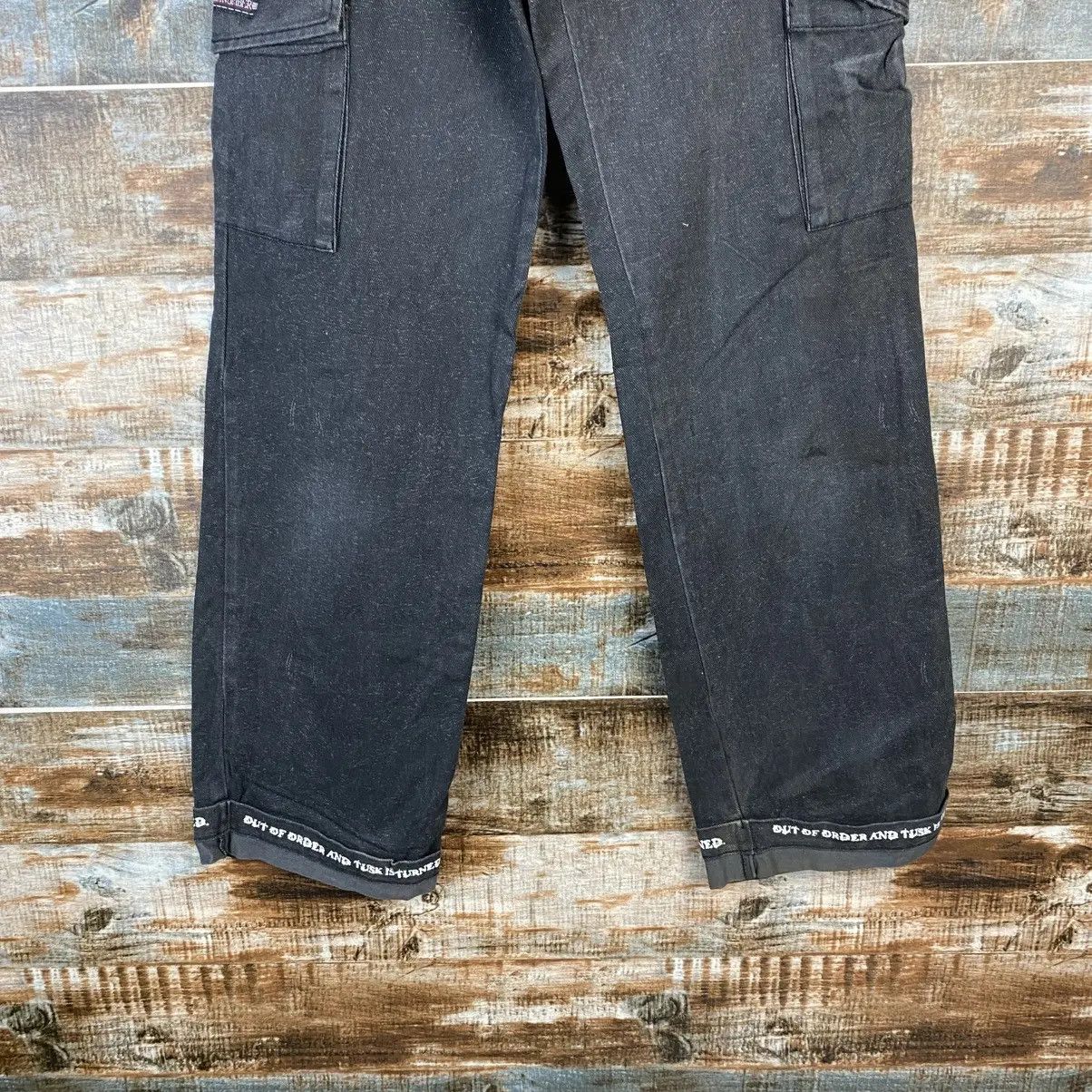 Japanese Brand DL Slash Number Black Cargo Multipocket Pants #C1258 Size 27" / US 4 / IT 40 - 12 Thumbnail