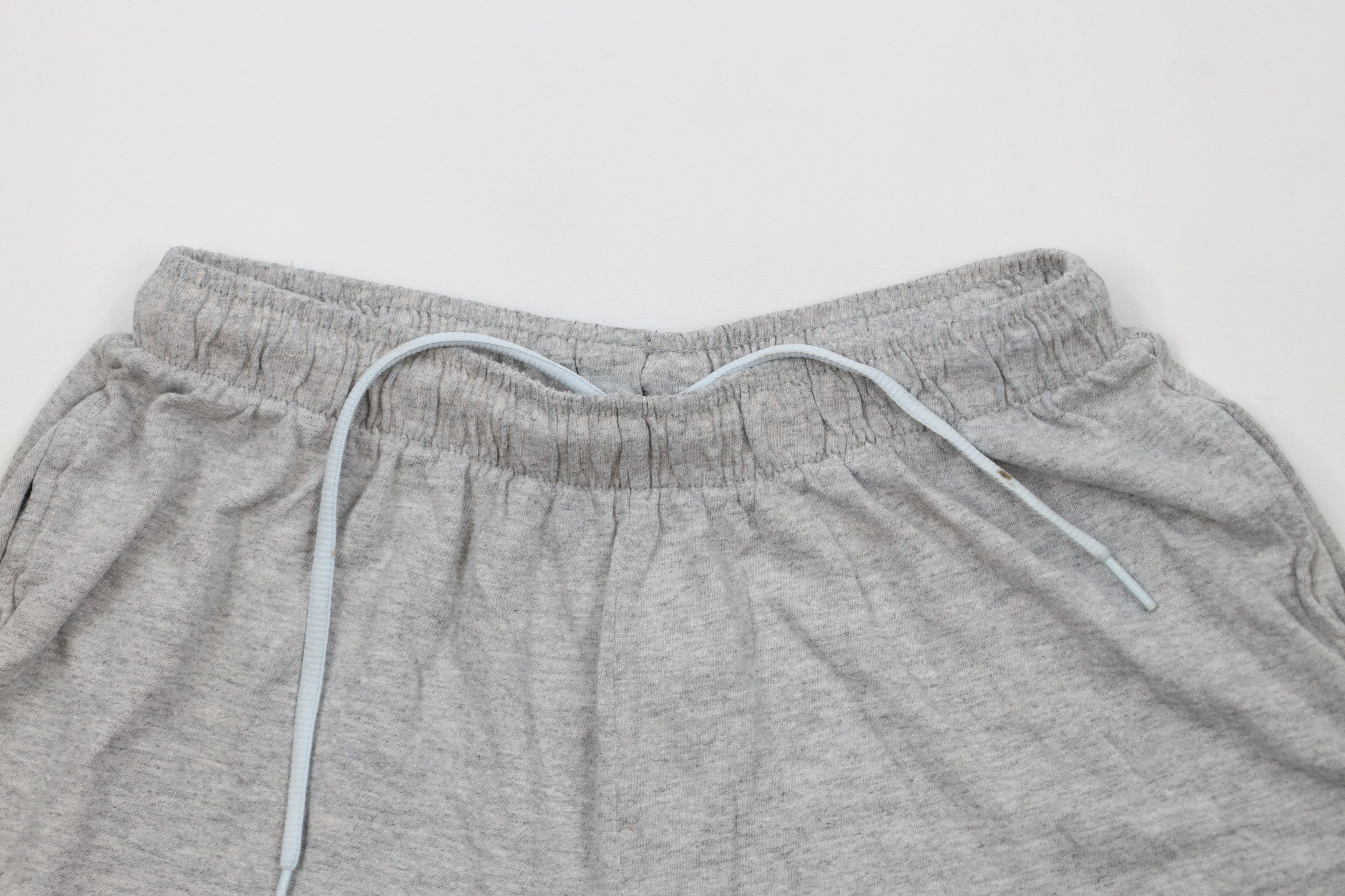 Nike × Vintage Vintage 90s Nike Travis Scott Mini Swoosh Shorts Gray USA Size US 32 / EU 48 - 2 Thumbnail