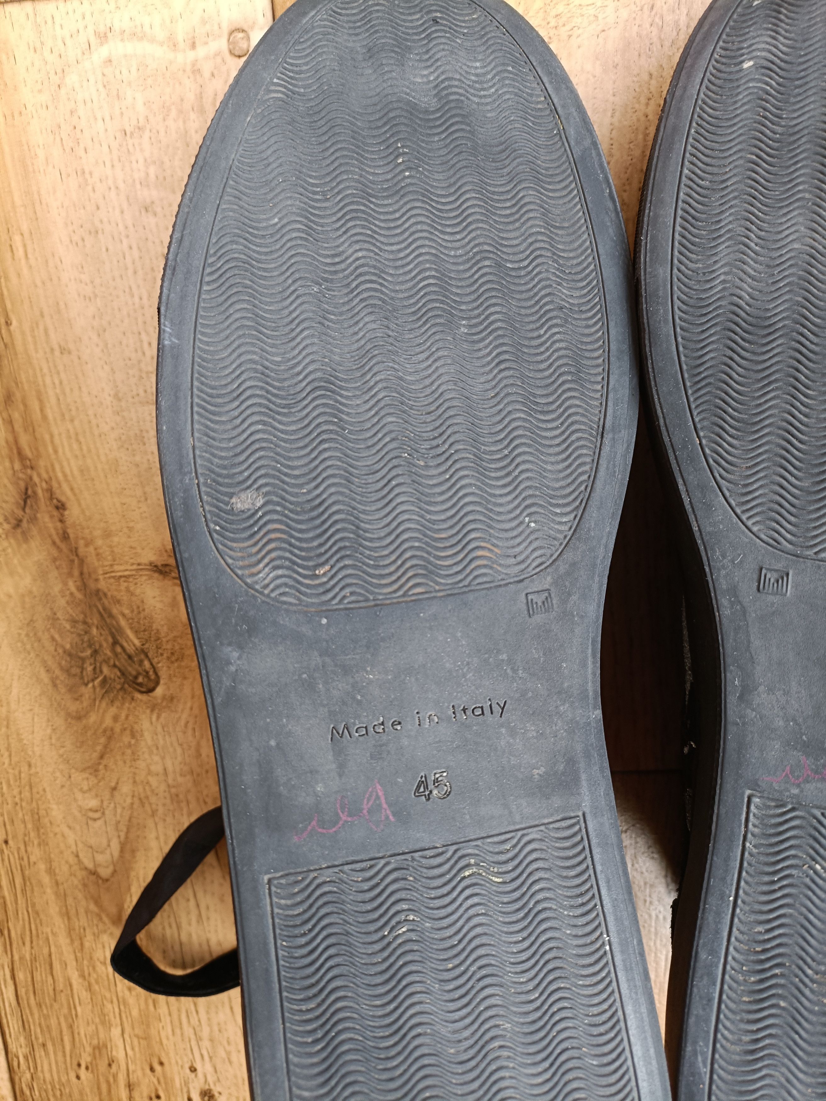 Ann Demeulemeester Ann Demeulemeester Black Suede Splatter Size US 12 / EU 45 - 11 Thumbnail