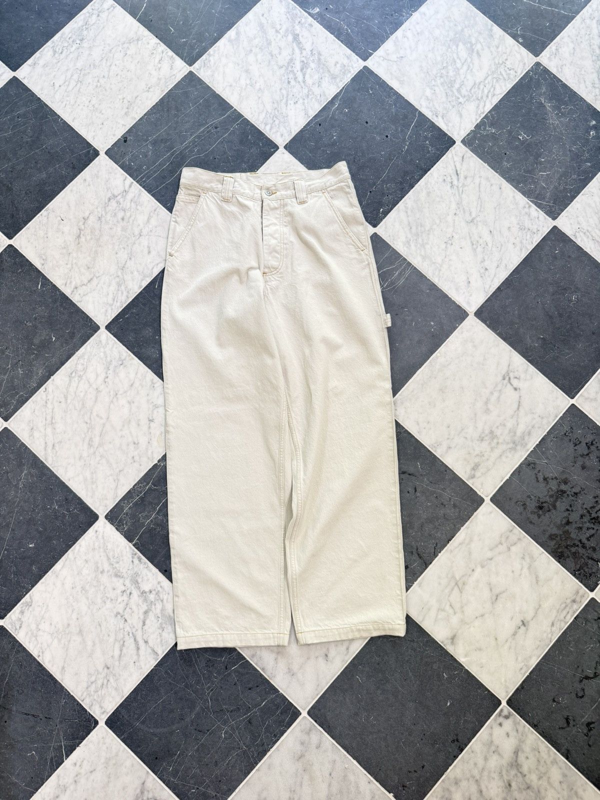 Maison Margiela Maison Margiela White Jeans Size US 30 / EU 46 - 1 Thumbnail