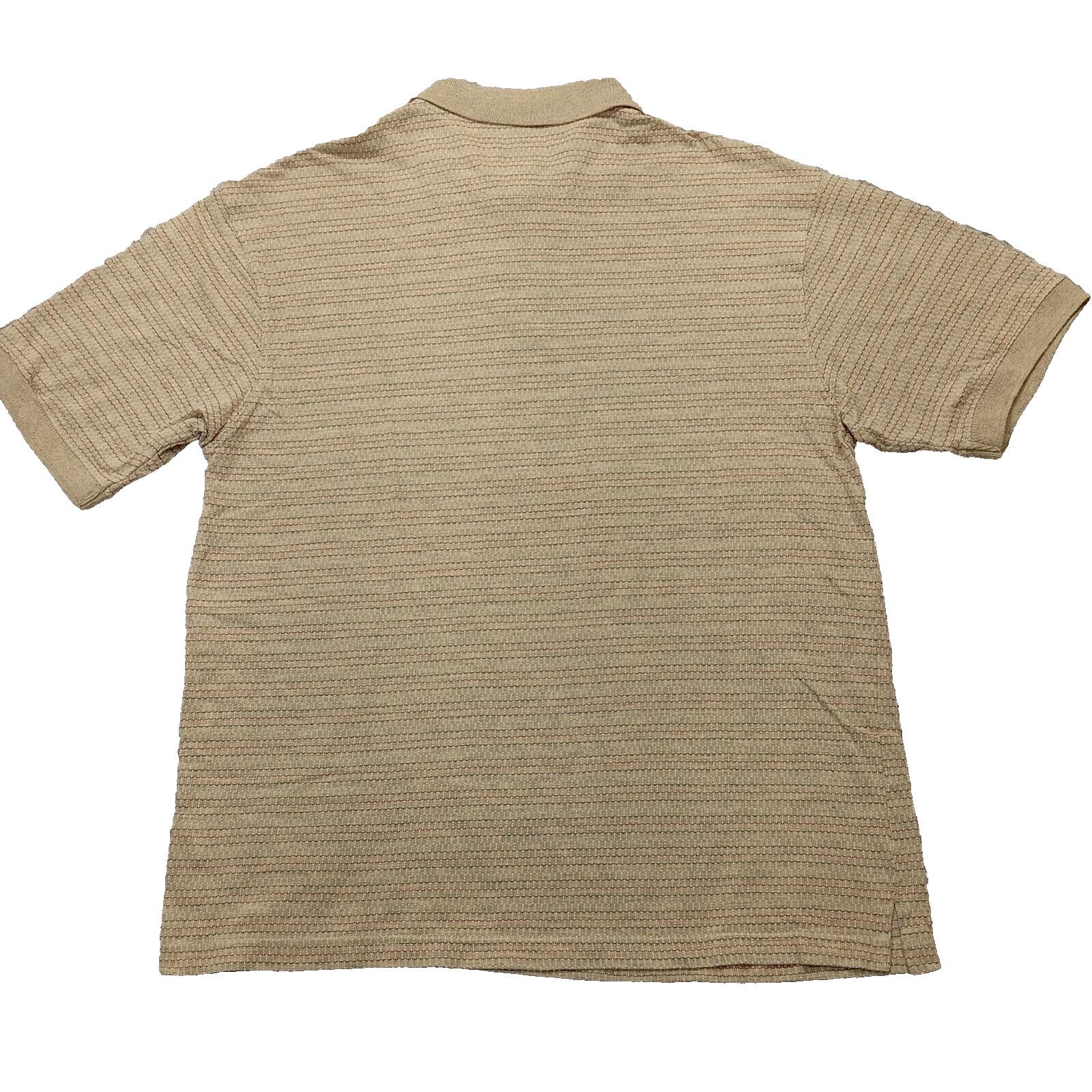 Saddlebred Saddlebred Quick Dry Polo Shirt L Short Sleeve Beige Stripe Size US L / EU 52-54 / 3 - 3 Thumbnail