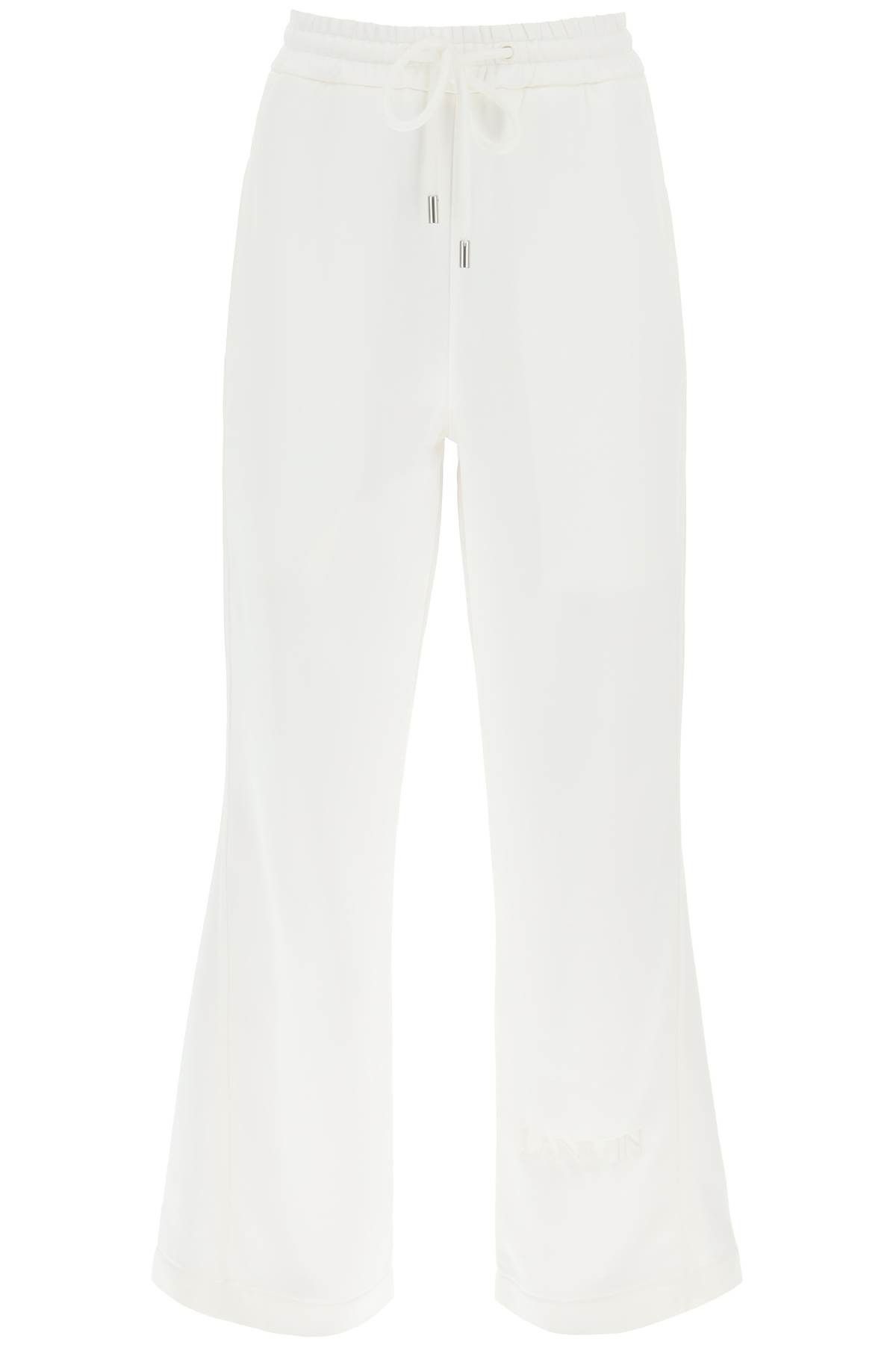 image of Lanvin Viscose Jogger Pants in Bianco, Women's (Size 26)