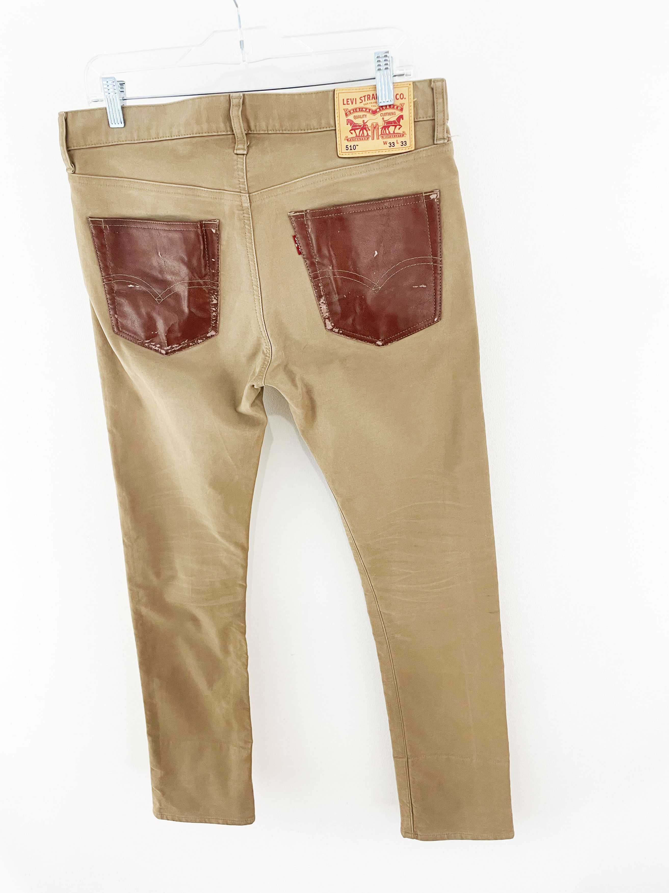 Junya Watanabe × Levi's 2016 Leather Pocket Pants Size US 32 / EU 48 - 2 Thumbnail