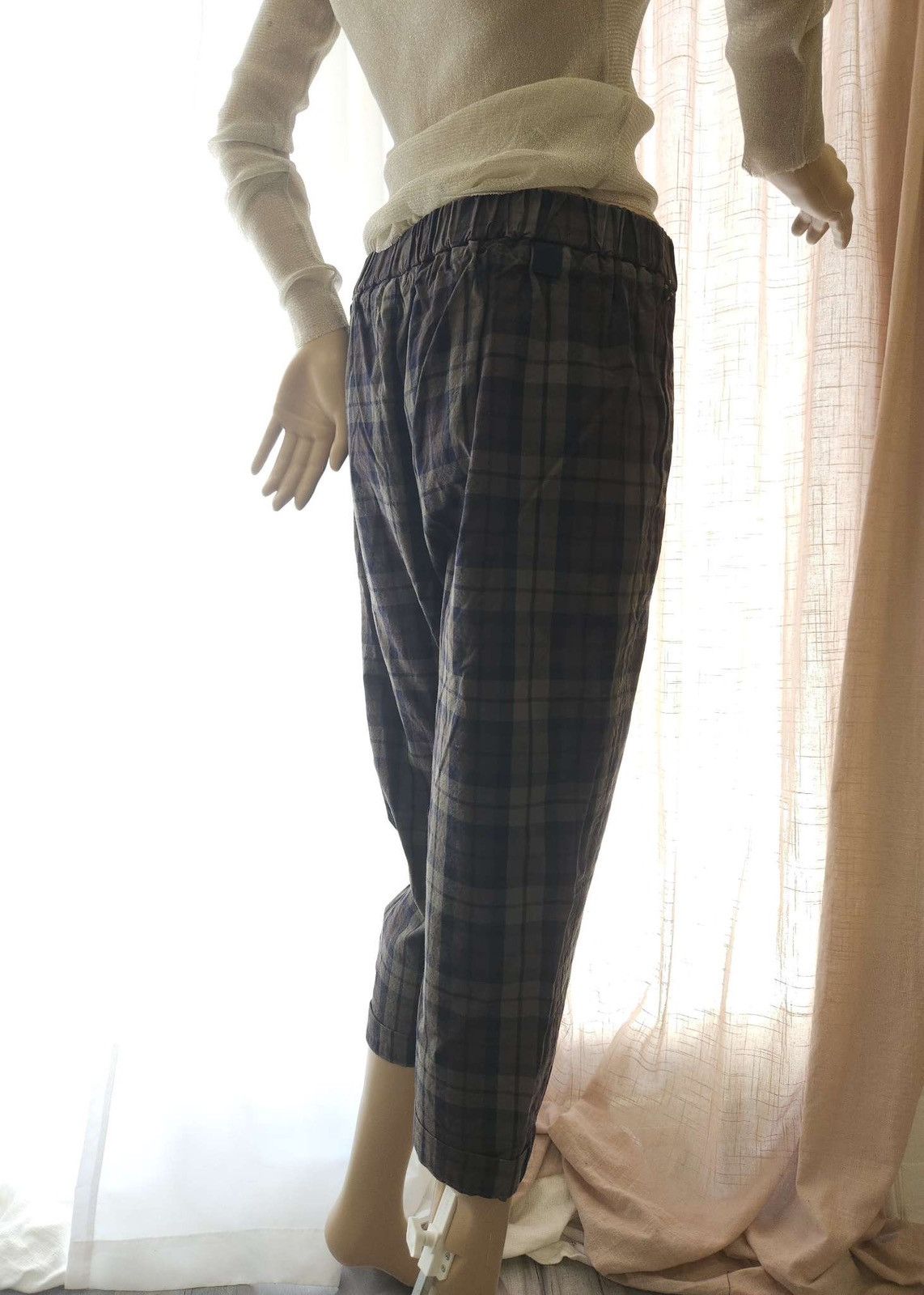 Vintage Rare Vintage Tie Wrap Skirt Cropped Pants Set By Whiplë Size 29" - 10 Thumbnail