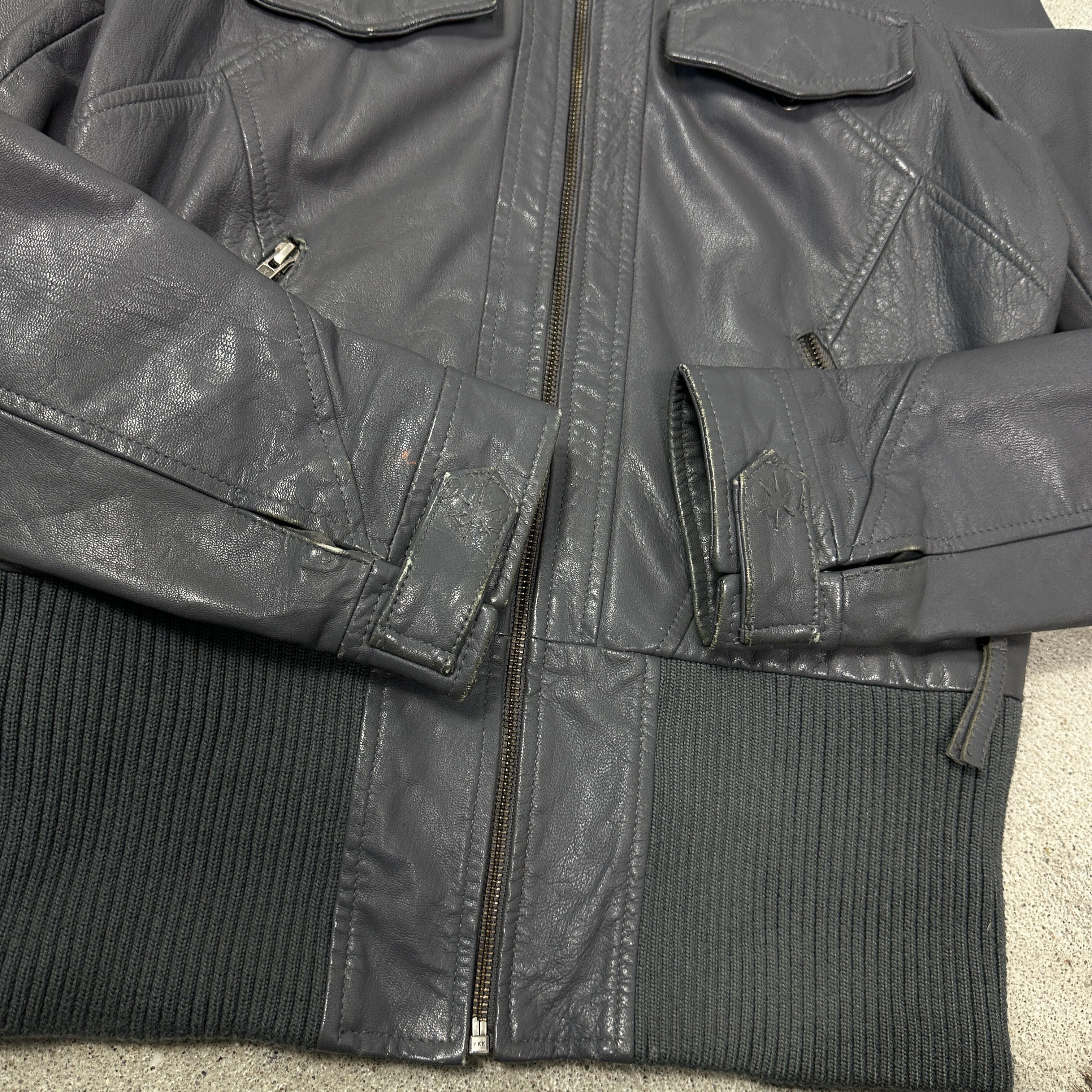 Vintage Vintage Leather Biker Moto Racing Big Collar Jacket 00s Size US M / EU 48-50 / 2 - 10 Thumbnail