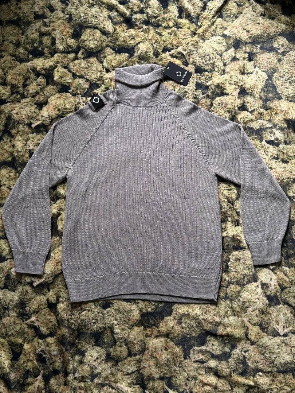 MA.STRUM MA.STRUM Roll Neck Knit Sweater – XXL – Dark Slate Size US XXL / EU 58 / 5 - 1 Thumbnail