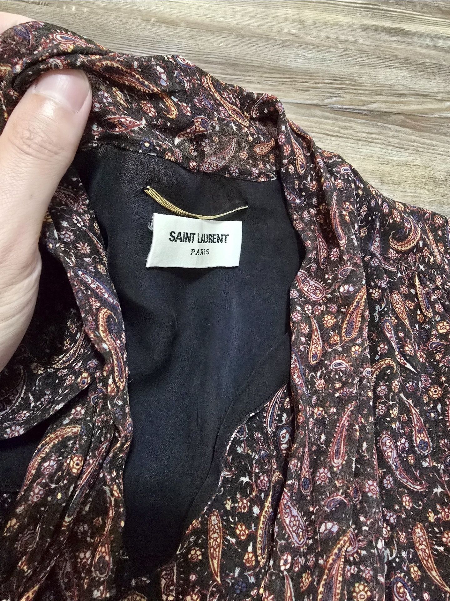 Saint Laurent Paris Paisley silk dress Size XS / US 0-2 / IT 36-38 - 5 Thumbnail