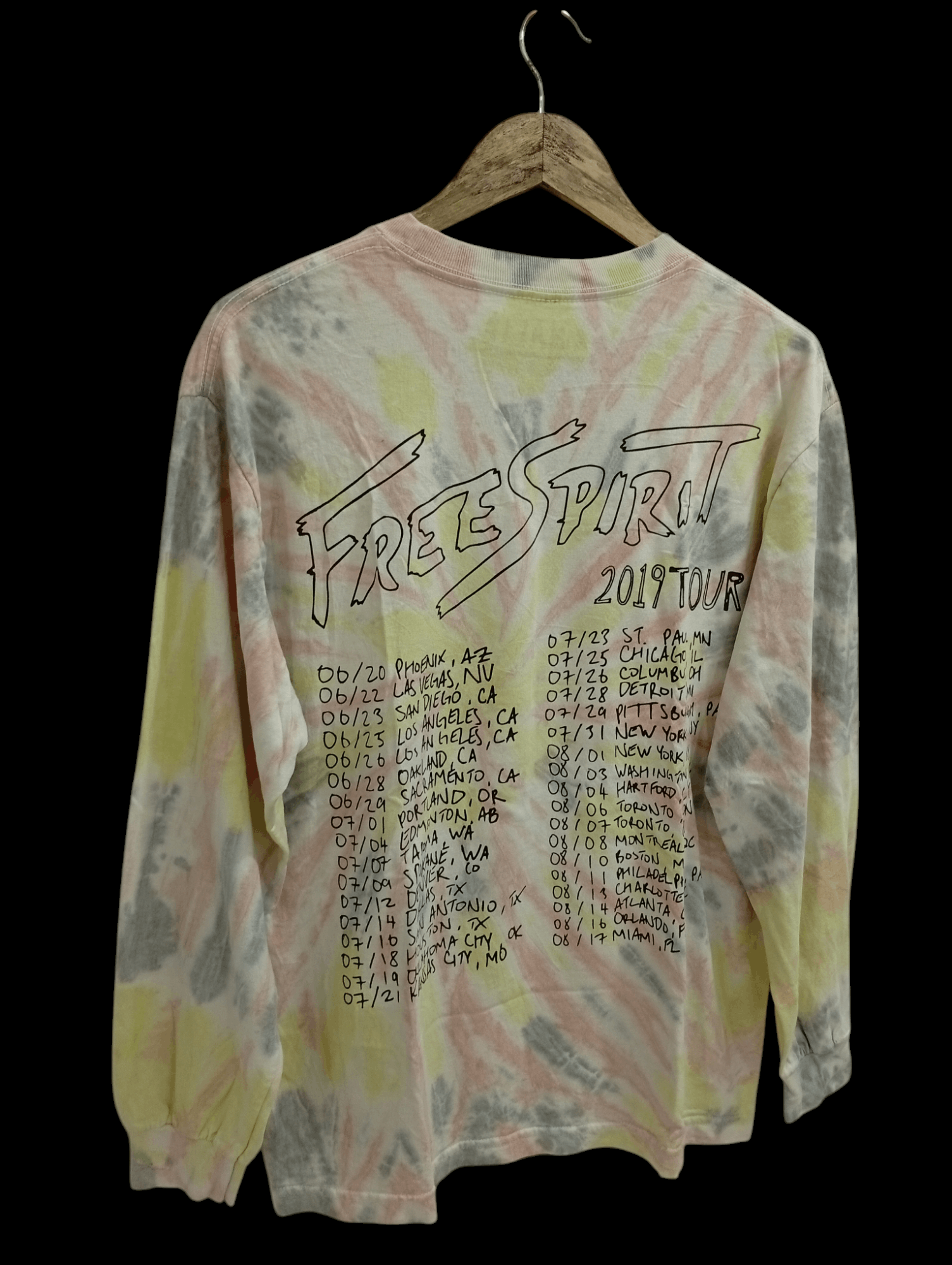 Rap Tees 🔥🔥Khalid Free Spirit 2019 Tour Tye Dye LS T-Shirt Size US M / EU 48-50 / 2 - 20 Thumbnail