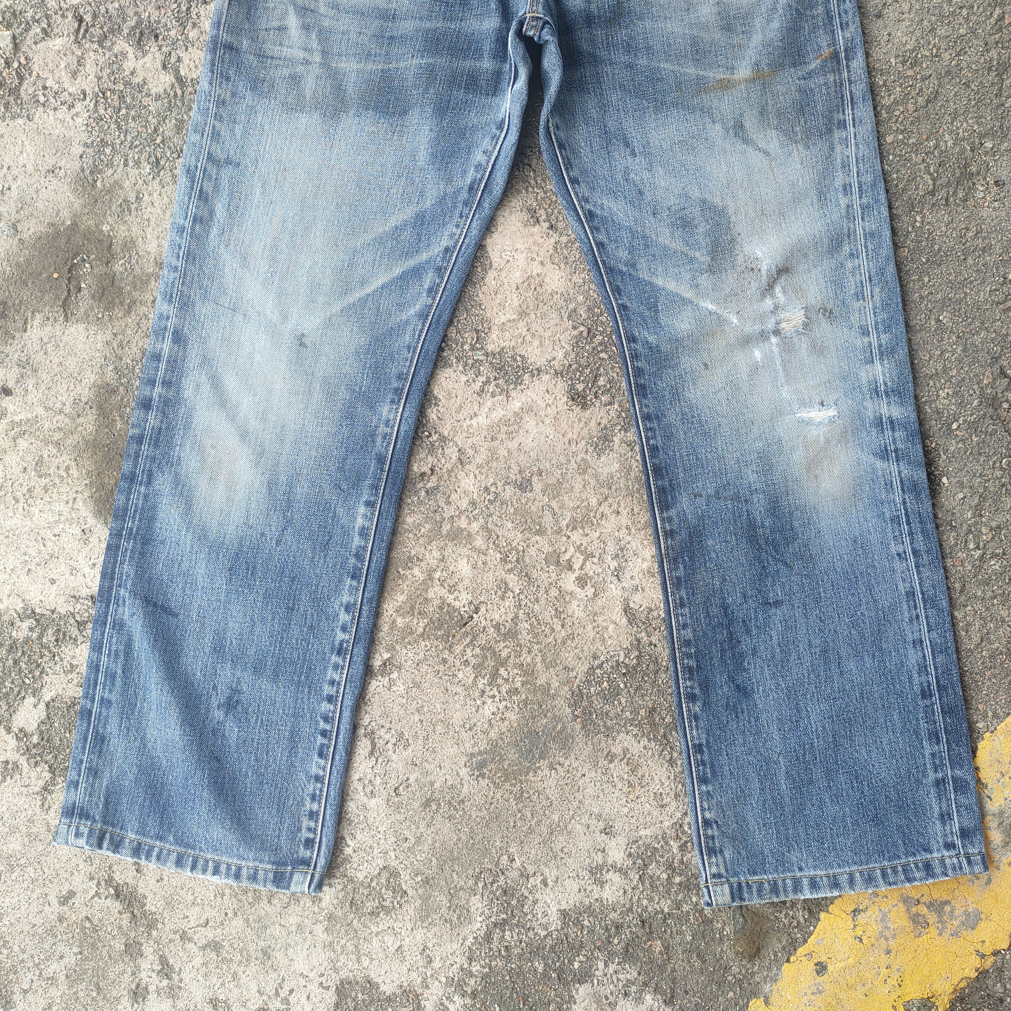 Japanese Brand VINTAGE JAPANESE FADED MUD WASHED JEANS DENIM PANTS Size US 32 / EU 48 - 4 Thumbnail