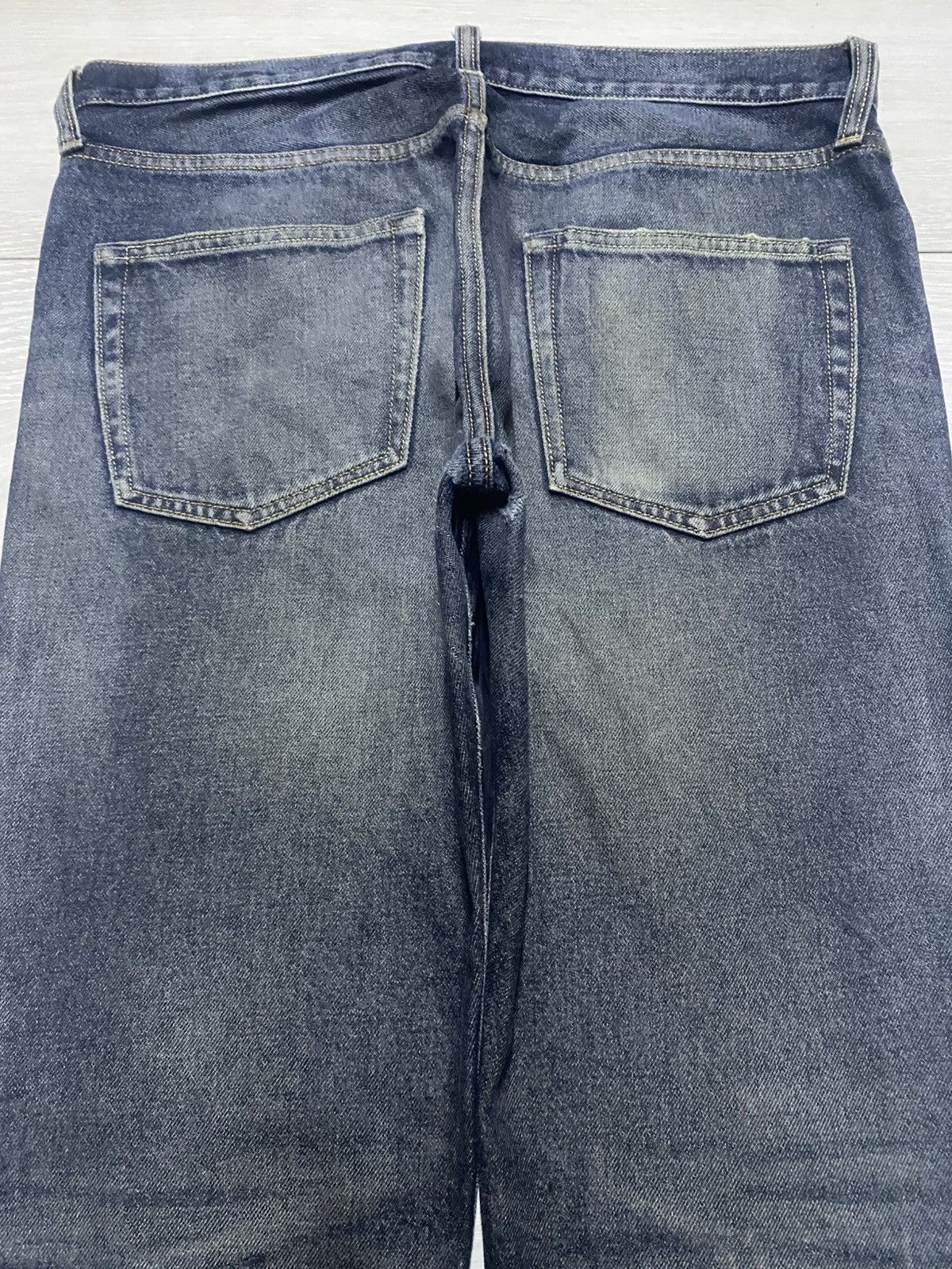 GU × Undercover Vintage gu Denim Distressed Straigh Loose Jeans Size US 35 - 4 Thumbnail