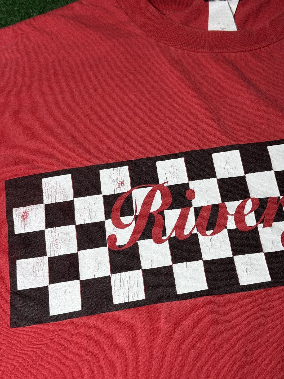Vintage Vintage 90s Checkered Rivergate Grunge Skater Baggy T Shirt Size US XL / EU 56 / 4 - 3 Thumbnail
