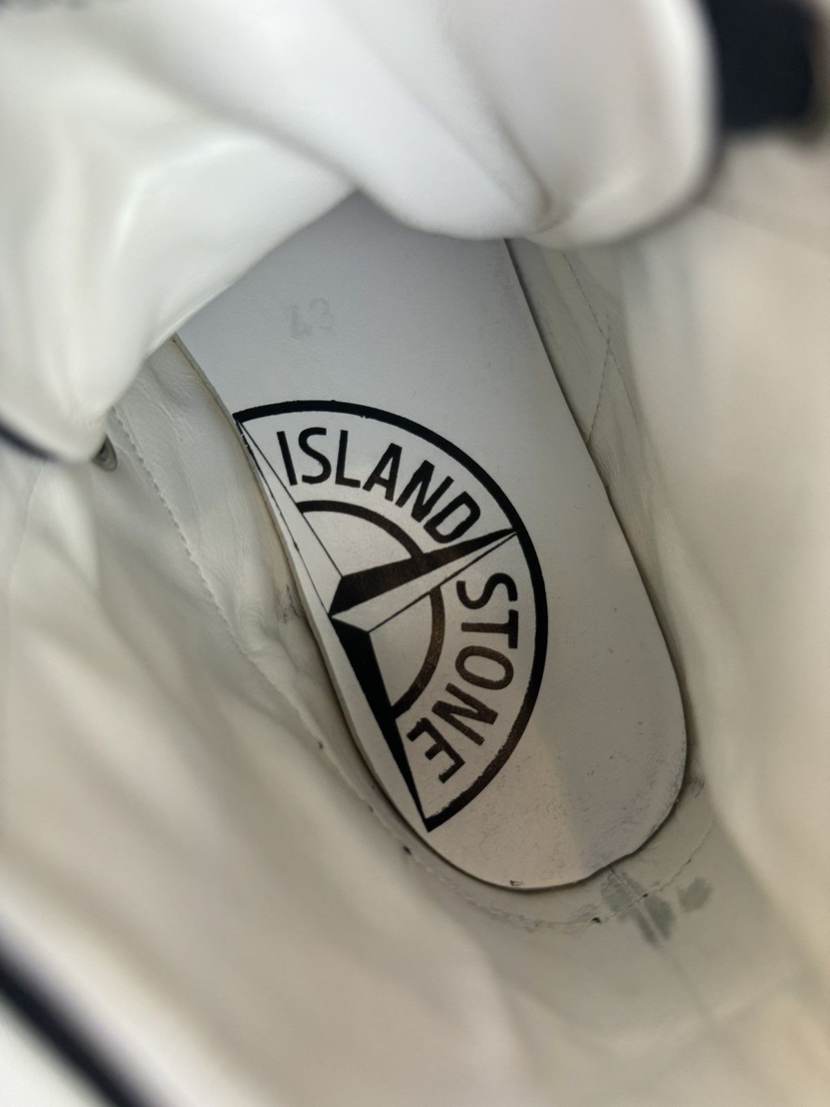Stone Island Stone island leather tissue trainers high top sneakers 43 Size US 9.5 / EU 42-43 - 18 Thumbnail