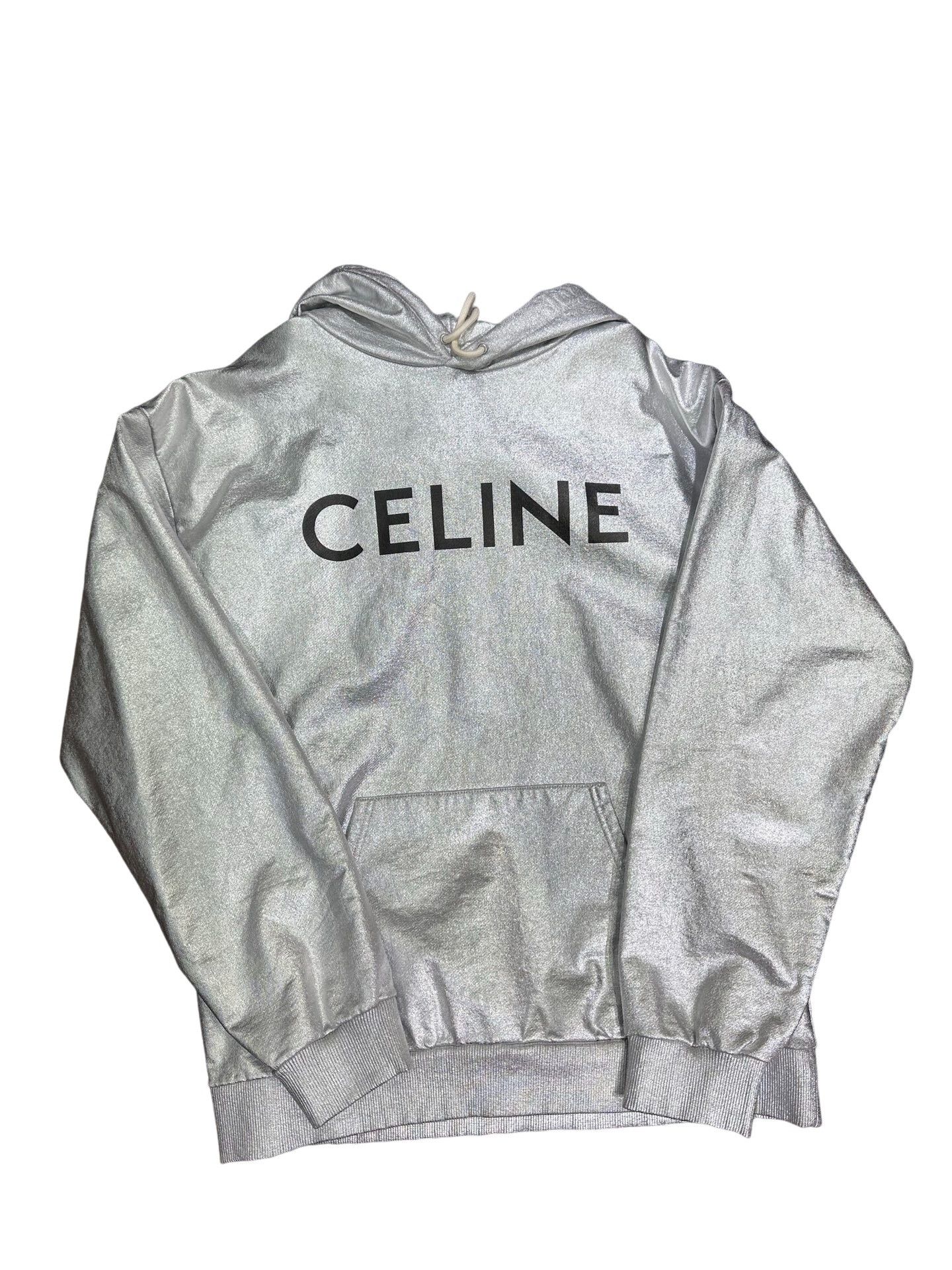 Celine Celine Metallic Logo Hoodie Size L Size US L / EU 52-54 / 3 - 1 Thumbnail