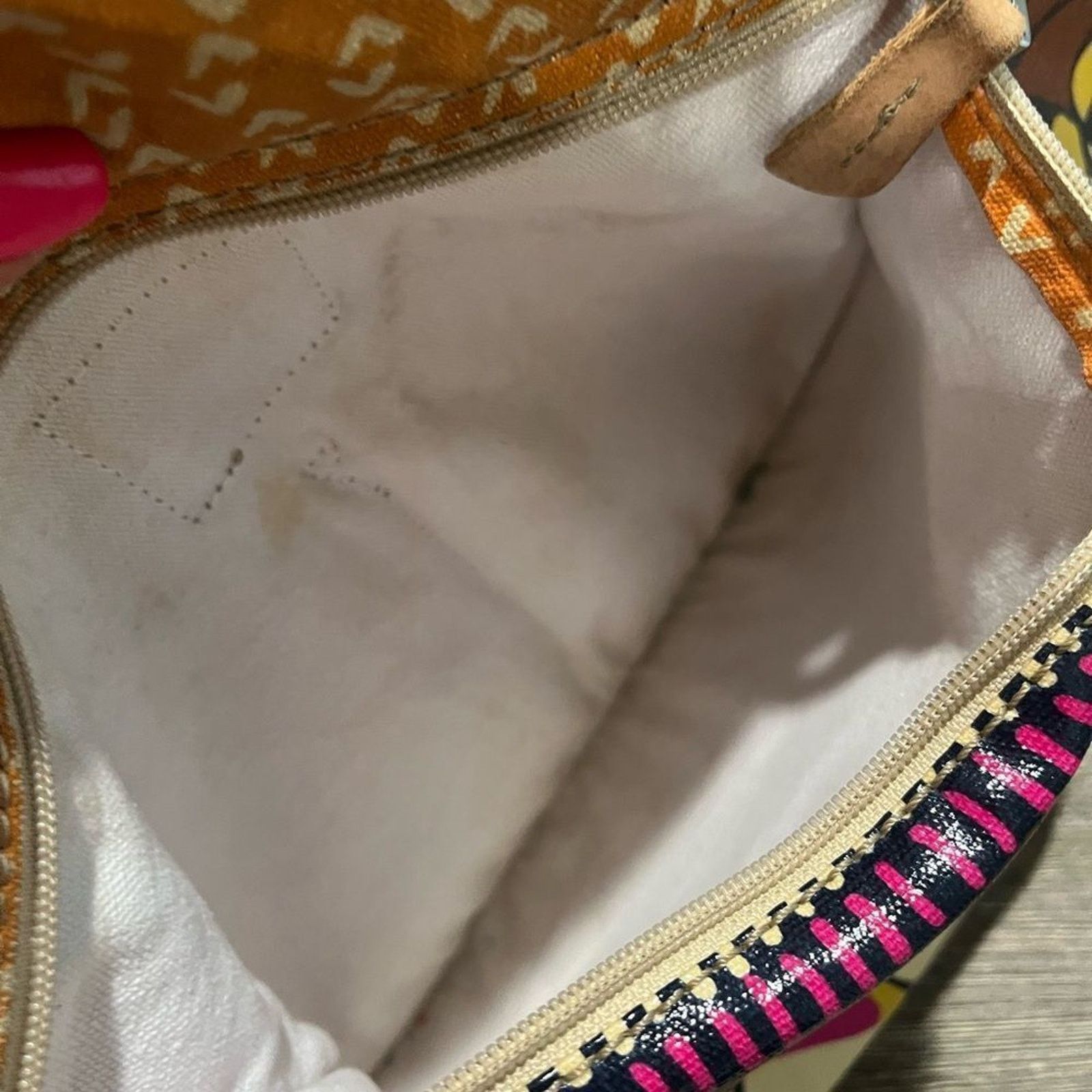 Fossil FOSSIL Coated Canvas LG Shoulder Bag Tote Floral Aztec Size ONE SIZE - 3 Thumbnail