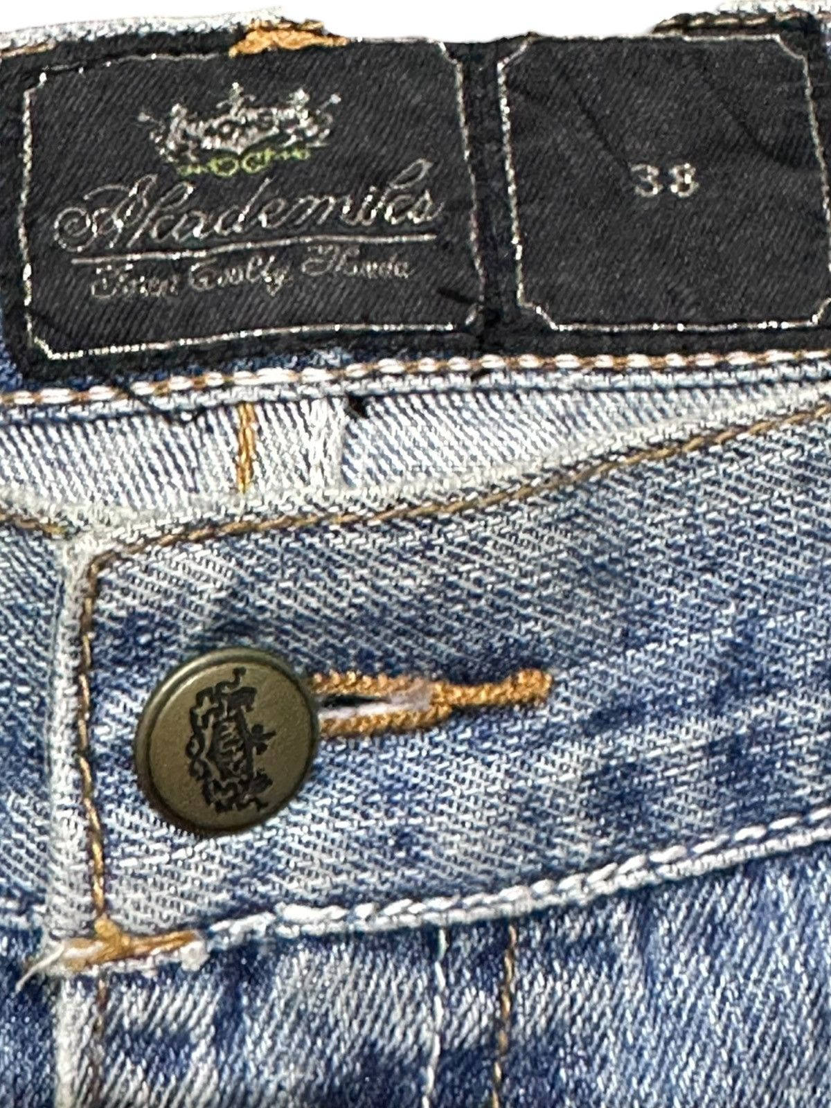 Akademiks Vintage Akademiks Baggy Skater Distressed Denim Size US 37 - 13 Thumbnail