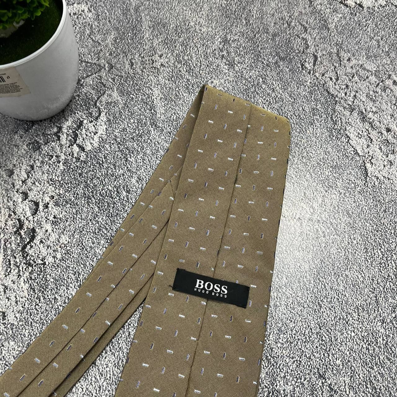 Hugo Boss HUGO BOSS Men's Silk Tie Striped Pattern Luxury Designer Size ONE SIZE - 5 Thumbnail