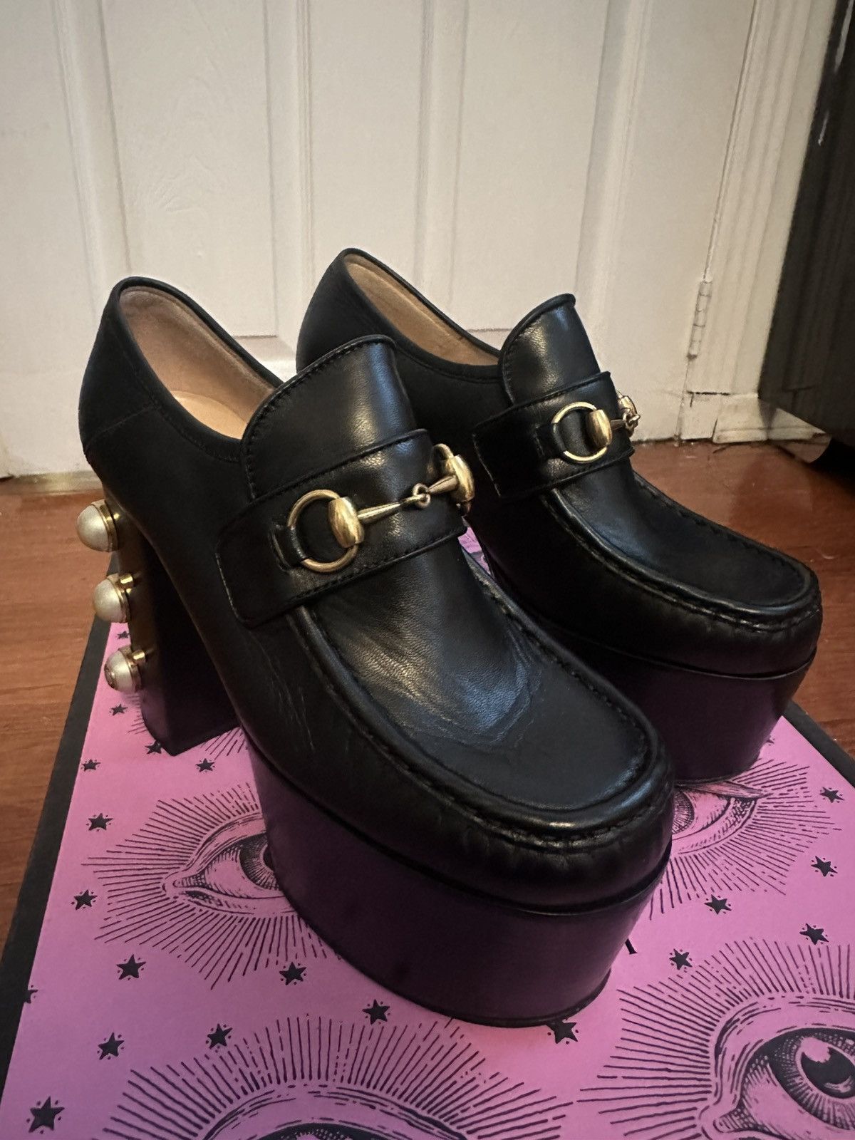 Gucci Gucci Horsebit Plaform Loafers Size US 7.5 / IT 37.5 - 1 Thumbnail