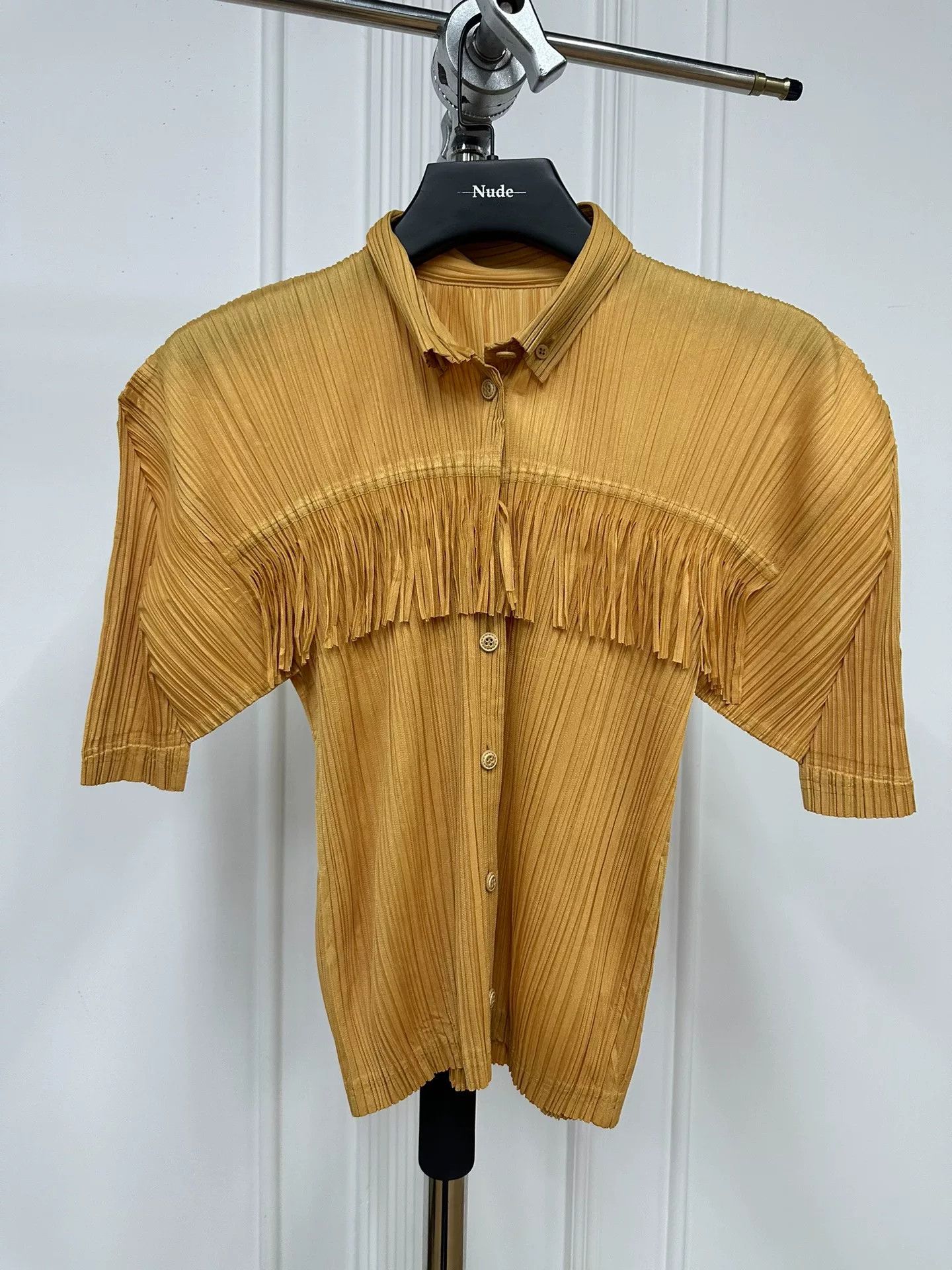 Pleats Please Issey Miyake Pleats Please Issey Miyake Fringed Jacket Size XL / US 12-14 / IT 48-50 - 1 Thumbnail