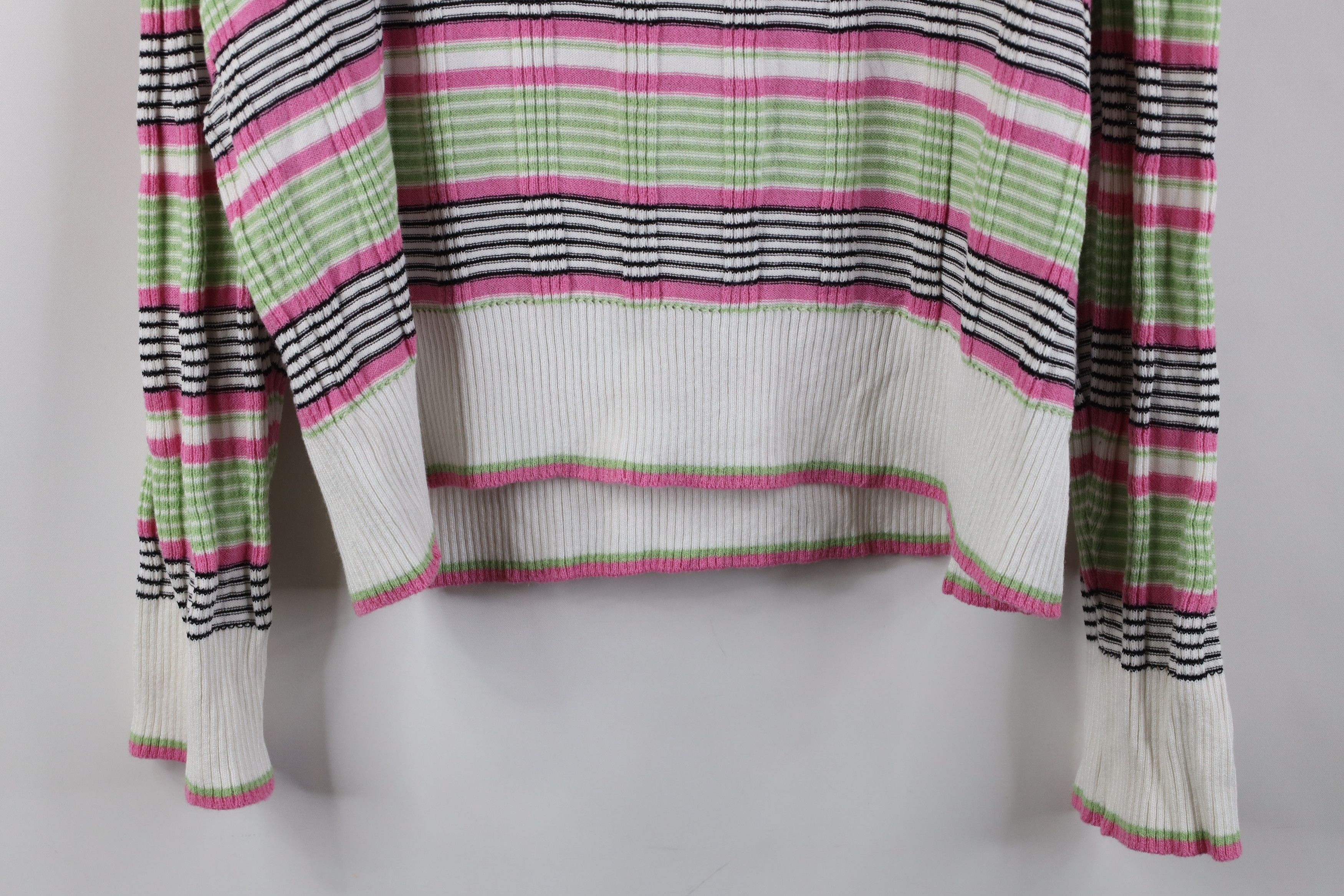 St. John Vintage St John Sport Ribbed Knit Half Zip Sweater Plaid Size L / US 10 / IT 46 - 12 Thumbnail