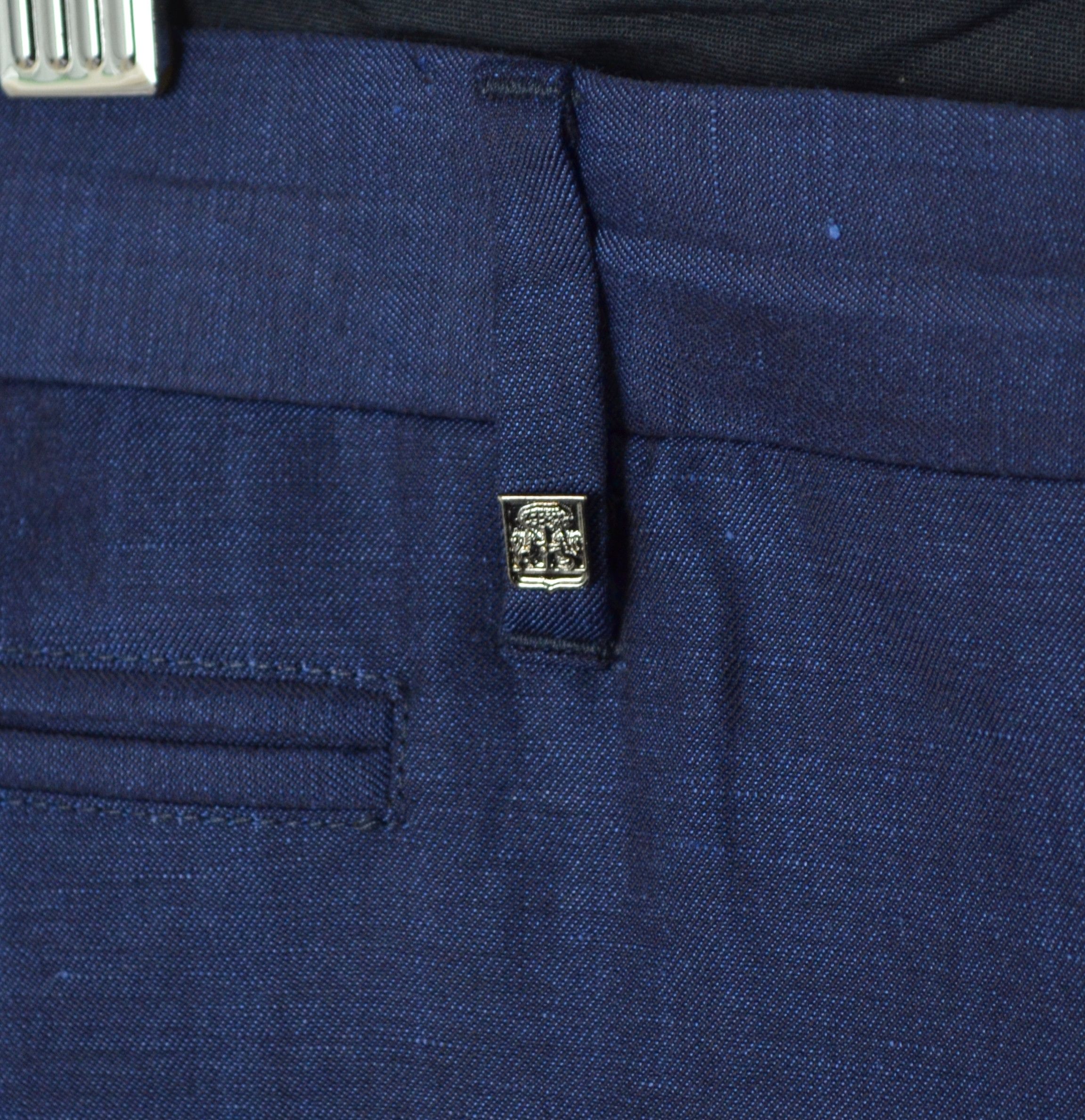 Corneliani × Designer Corneliani Linen Wool Silk Blend Navy Pants Trousers Sz W40 Size US 40 / EU 56 - 6 Thumbnail