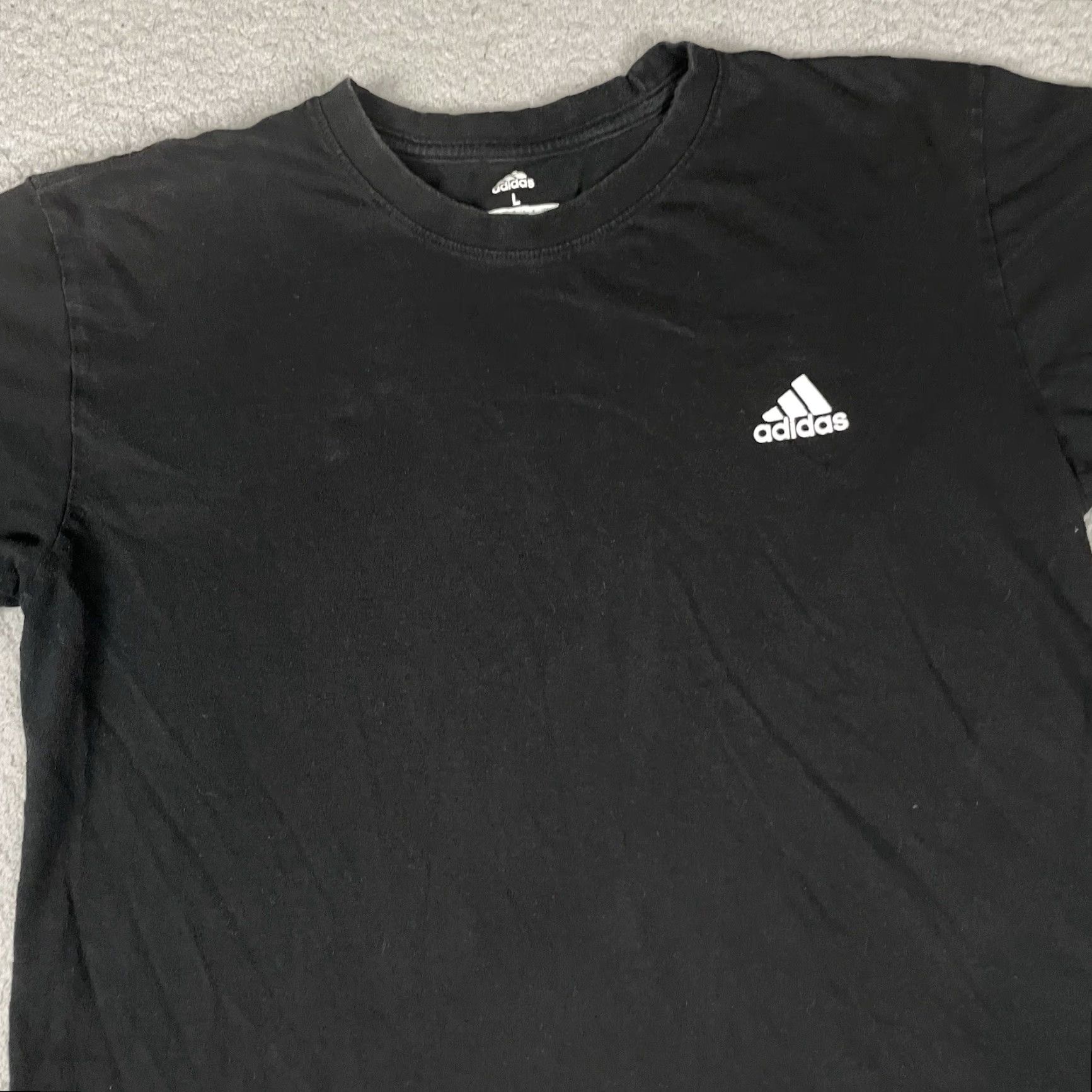 Adidas Adidas Golf Shirt Mens L Black Cotton T-Shirt Short Sleeve Golfing Crew Neck 90s Mens Size US L / EU 52-54 / 3 - 2 Thumbnail