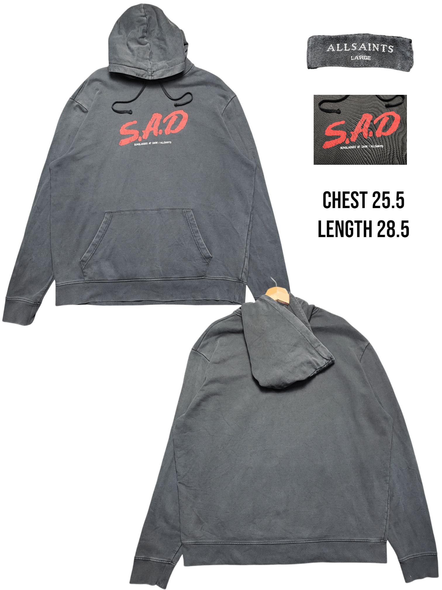 Affliction AllSaints Underground Hoodie Sad Size US L / EU 52-54 / 3 - 1 Thumbnail