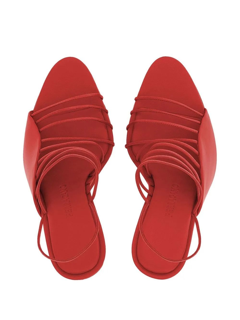 Salvatore Ferragamo o1y0426 Geomatric Heel Pumps in Red Size US 7.5 / IT 37.5 - 4 Thumbnail
