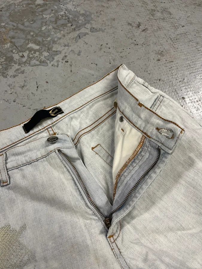 Just Cavalli 2000s Cavalli Distressed White Jeans Size US 30 / EU 46 - 11 Thumbnail