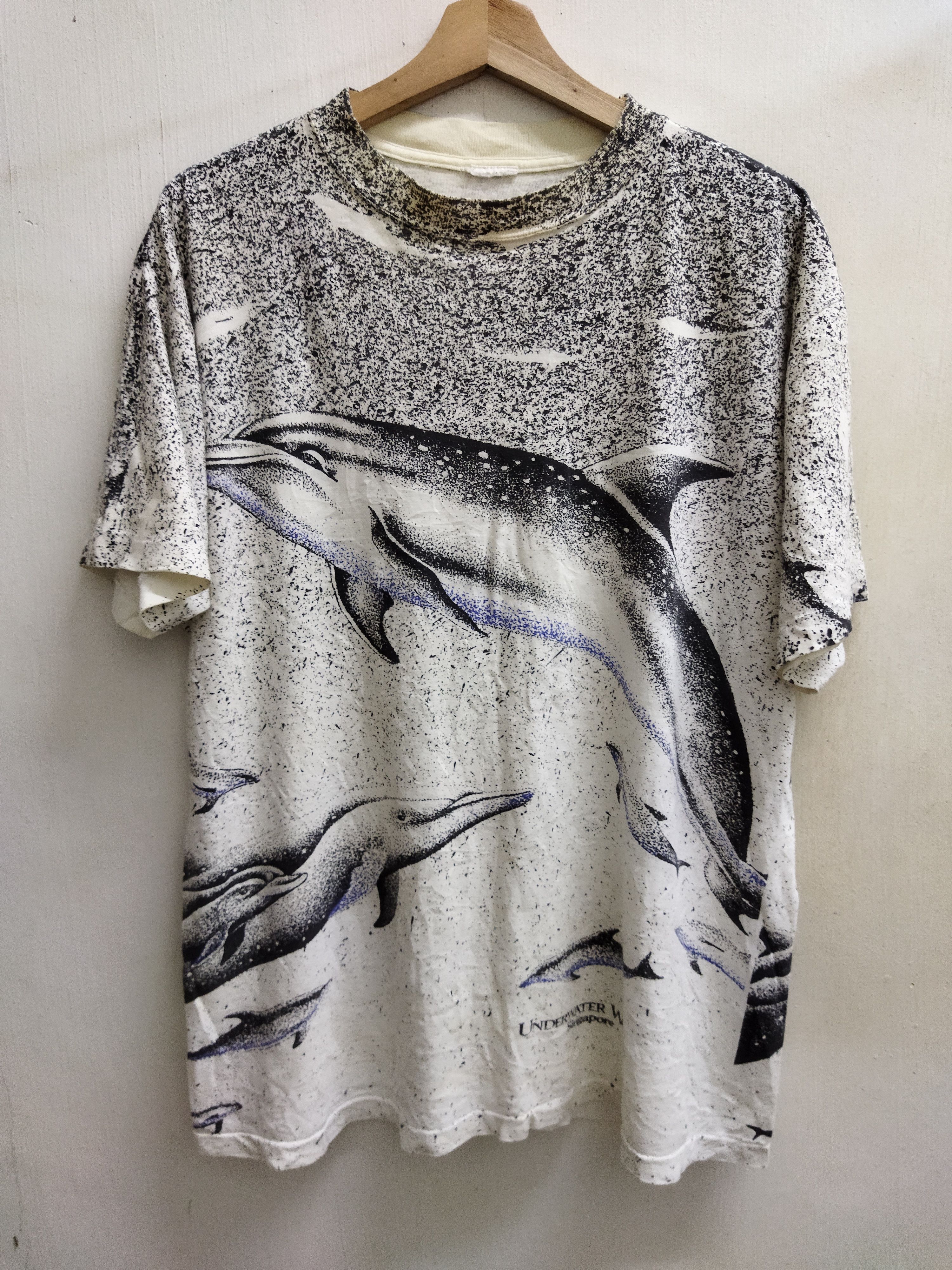 Vintage AOP Underwater World Singapore Tee
