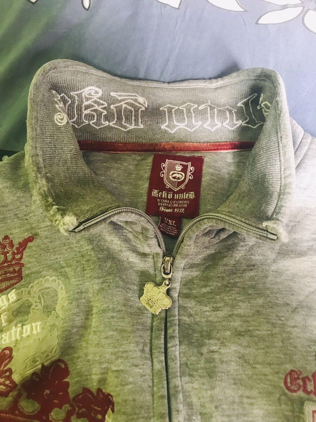 Designer × Ecko Unltd. × Vintage VTG Y2k Ecko Unltd. Sweater cyber crowns Size US XXL / EU 58 / 5 - 4 Thumbnail