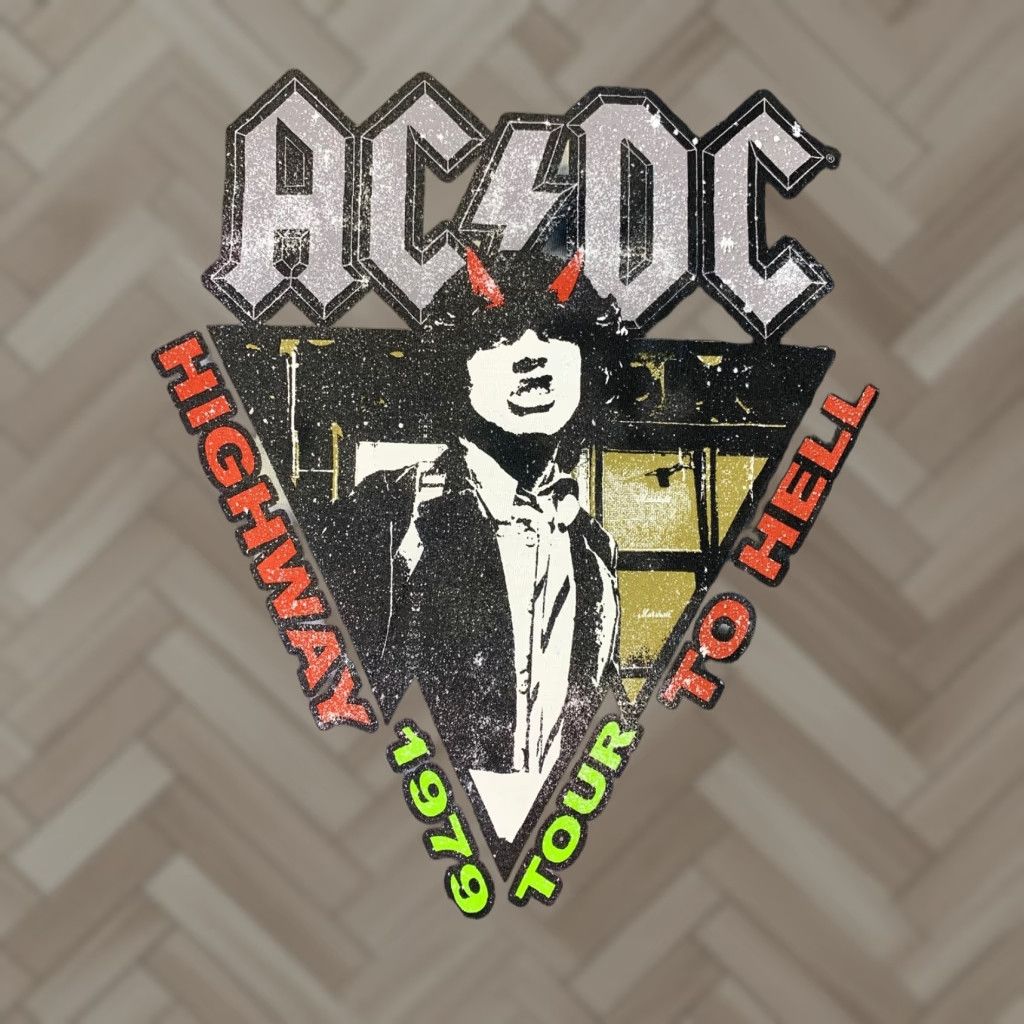 Vintage AC/DC T-Shirt Mens Tie Dye Crew Neck Short Sleeve Officially Licensed All Seasons Rock Music 70s 80s Heavy Metal Highway to Hell Size US L / EU 52-54 / 3 - 1 Preview